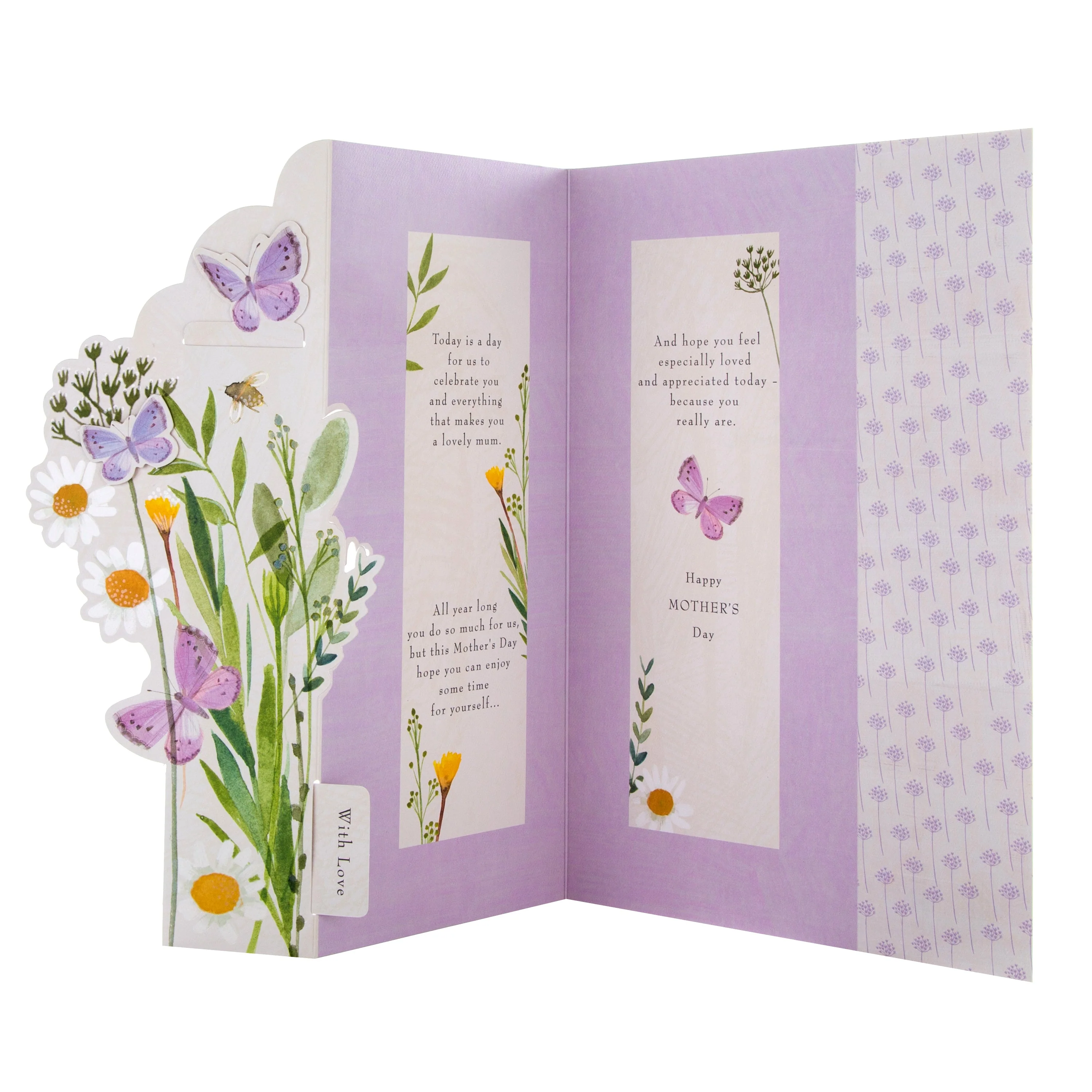 Mother's Day Card for Mum From Both of Us - Lucy Cromwell Design with Bookmark - Image 2