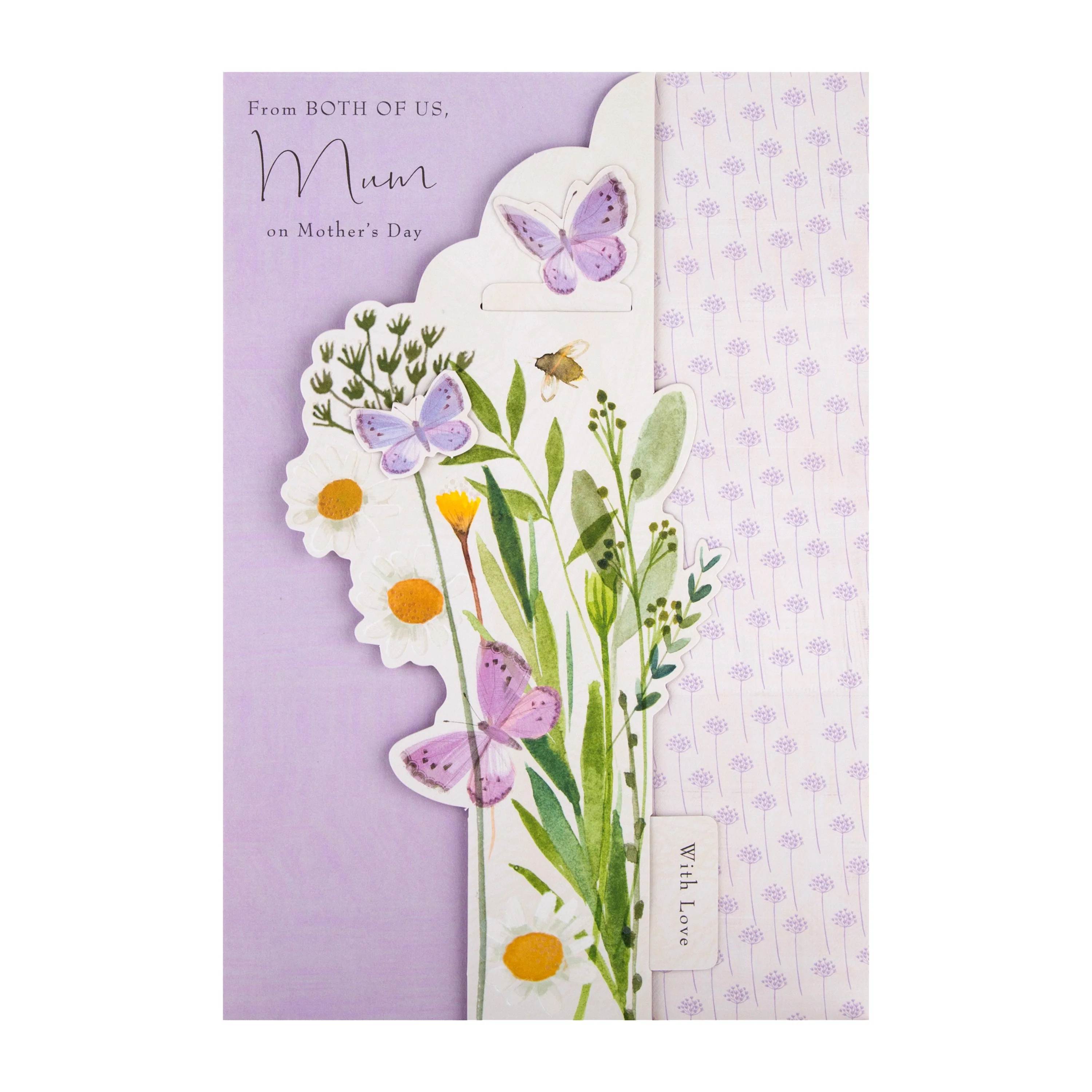 Mother's Day Card for Mum From Both of Us - Lucy Cromwell Design with Bookmark - Image 3