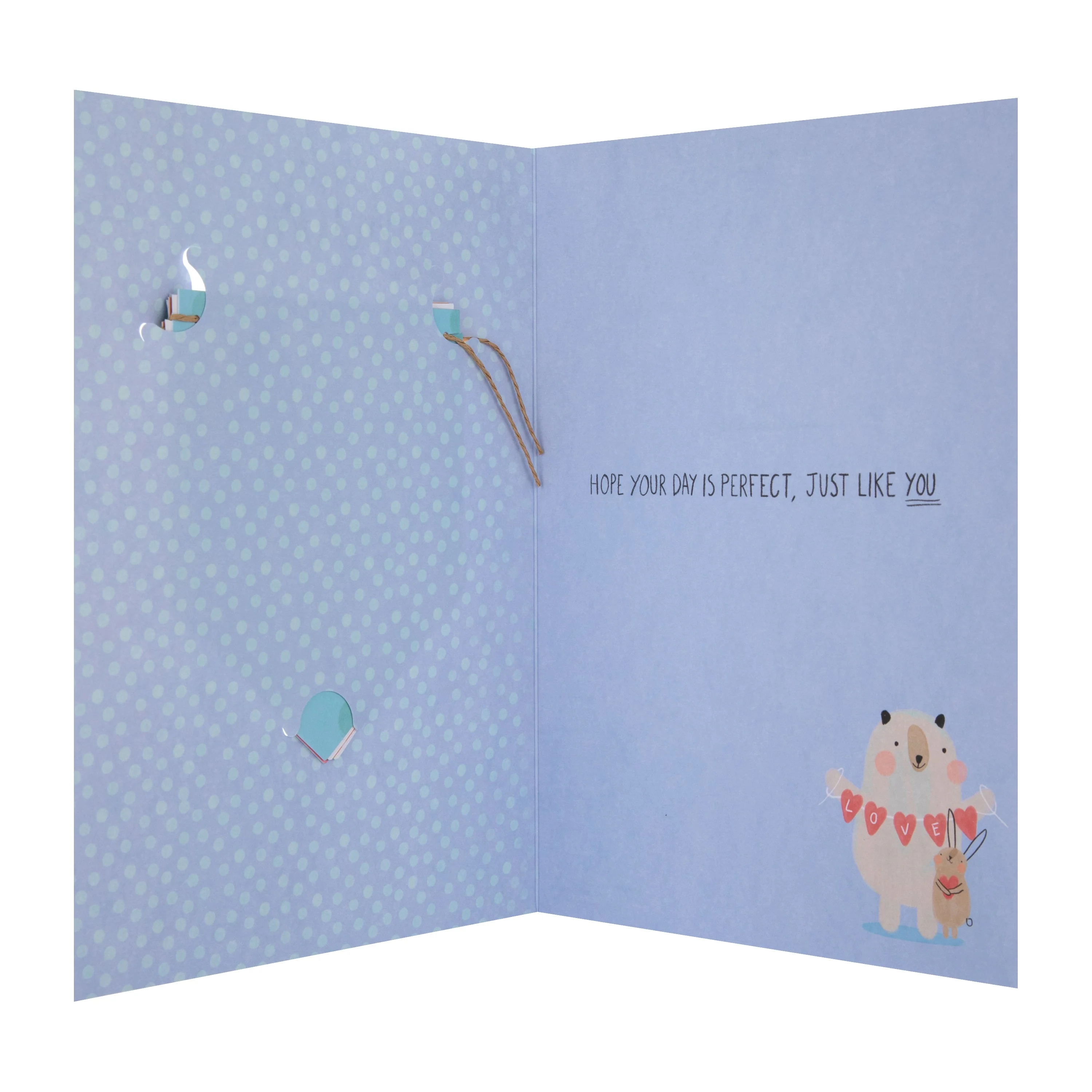 Mother's Day Card for Mum - Cute Animals with Detachable Bunting Keepsake - Image 4