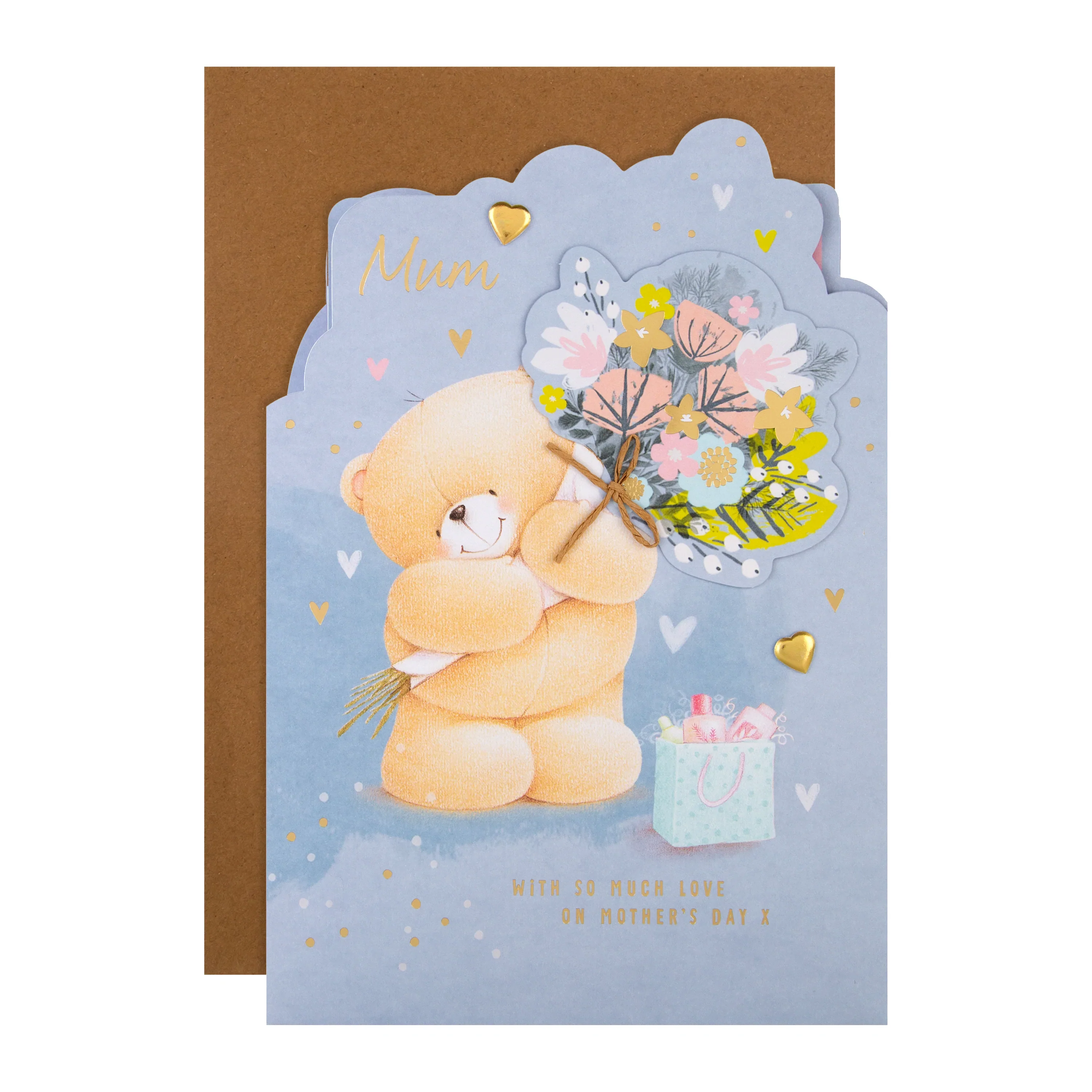 Mother's Day Card for Mum - Cute Pull-Out Forever Friends Design - Image 4