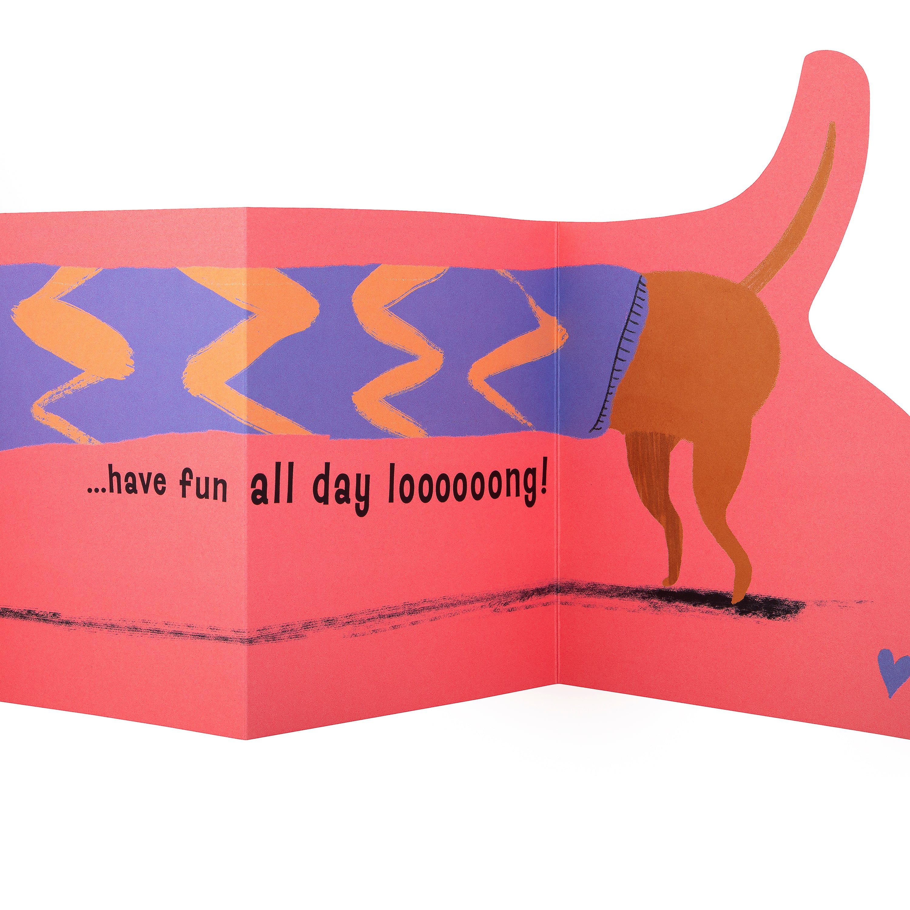 Mother's Day Card for Mum - Fold-Out Cute Dog Design - Image 4