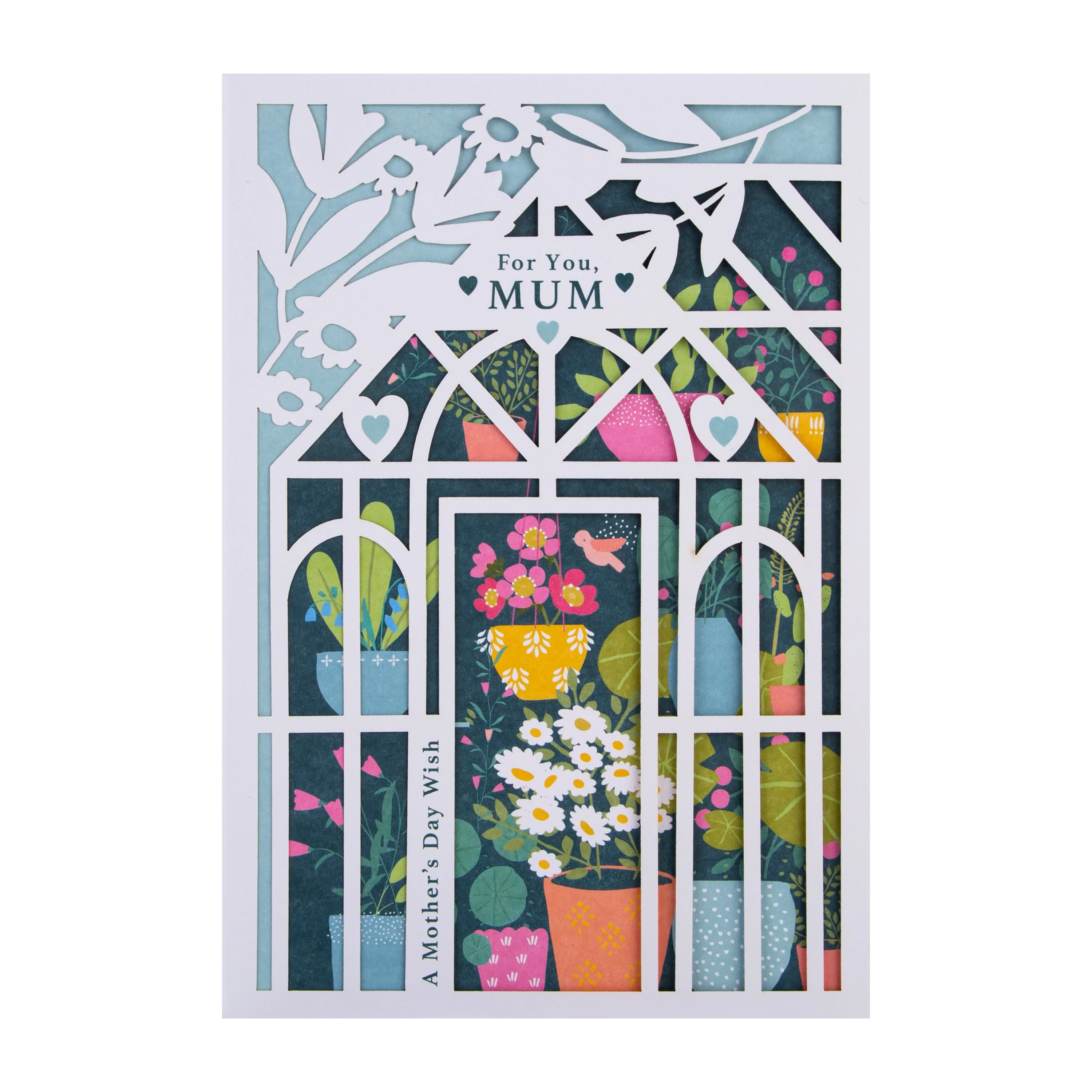 Mother's Day Card for Mum - Traditional Greenhouse Design - Image 4