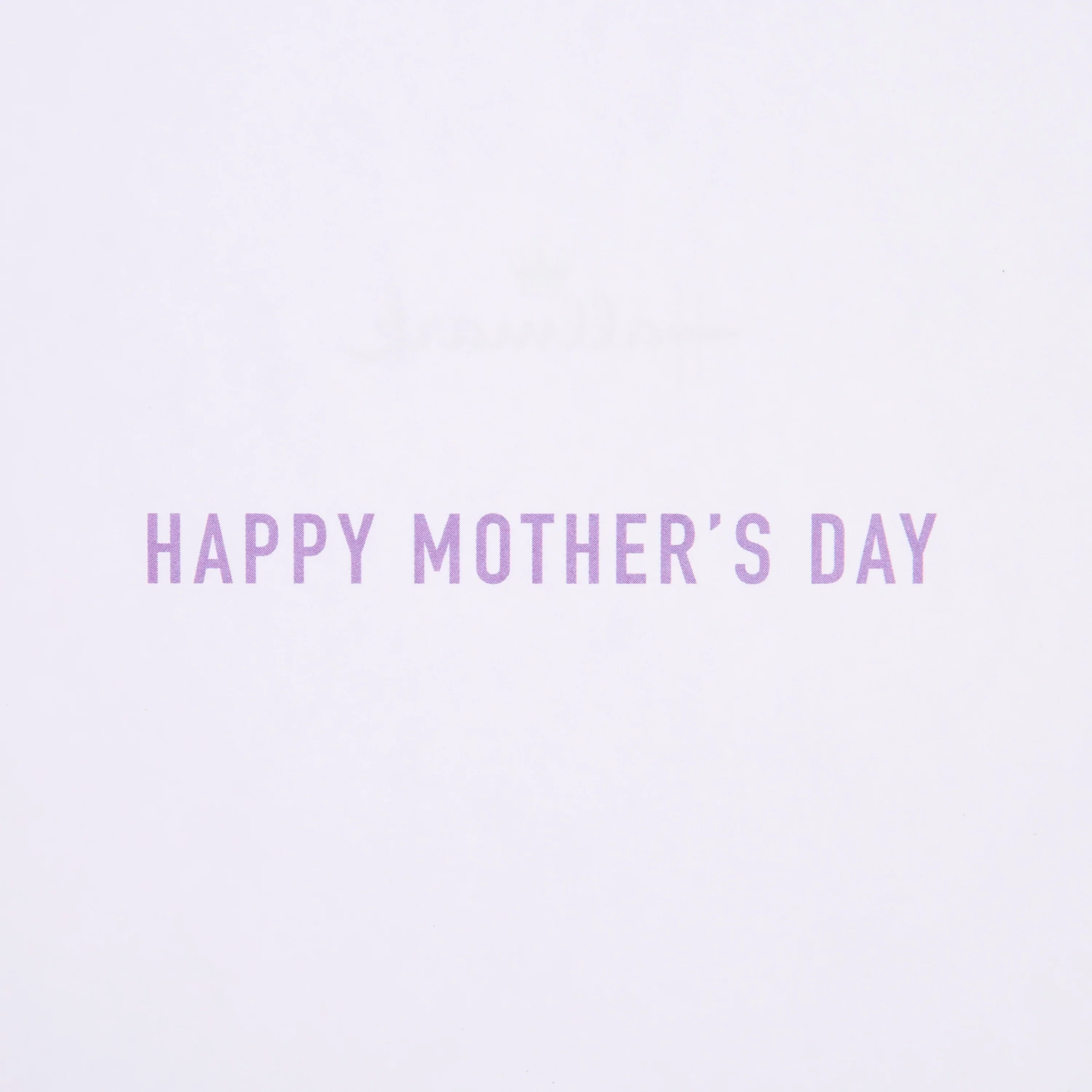 Mother's Day Card for Nan - Contemporary Purple Design & Personalisable Recipient Stickers - Image 3