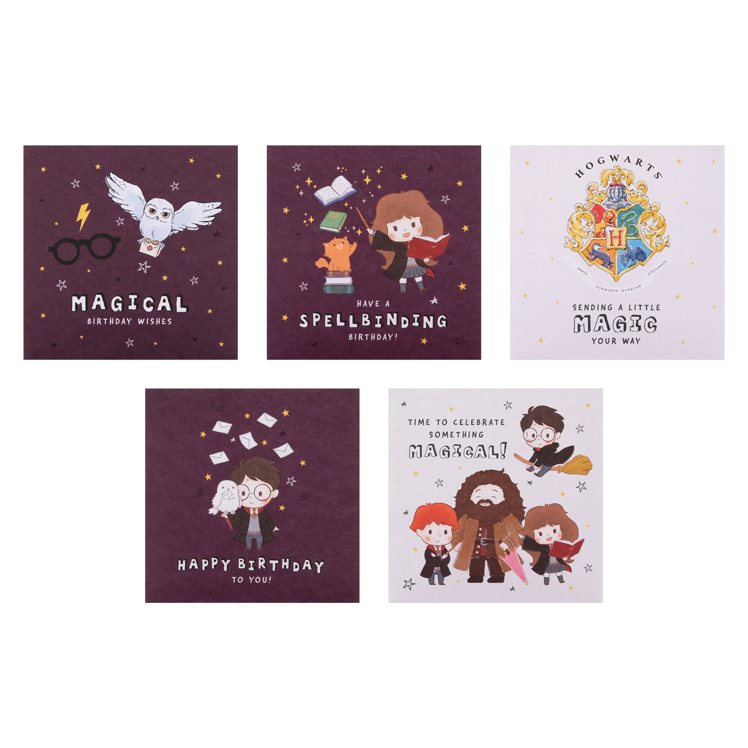 Multipack Birthday Cards - Pack of 10 in 5 Harry Potter™ Designs