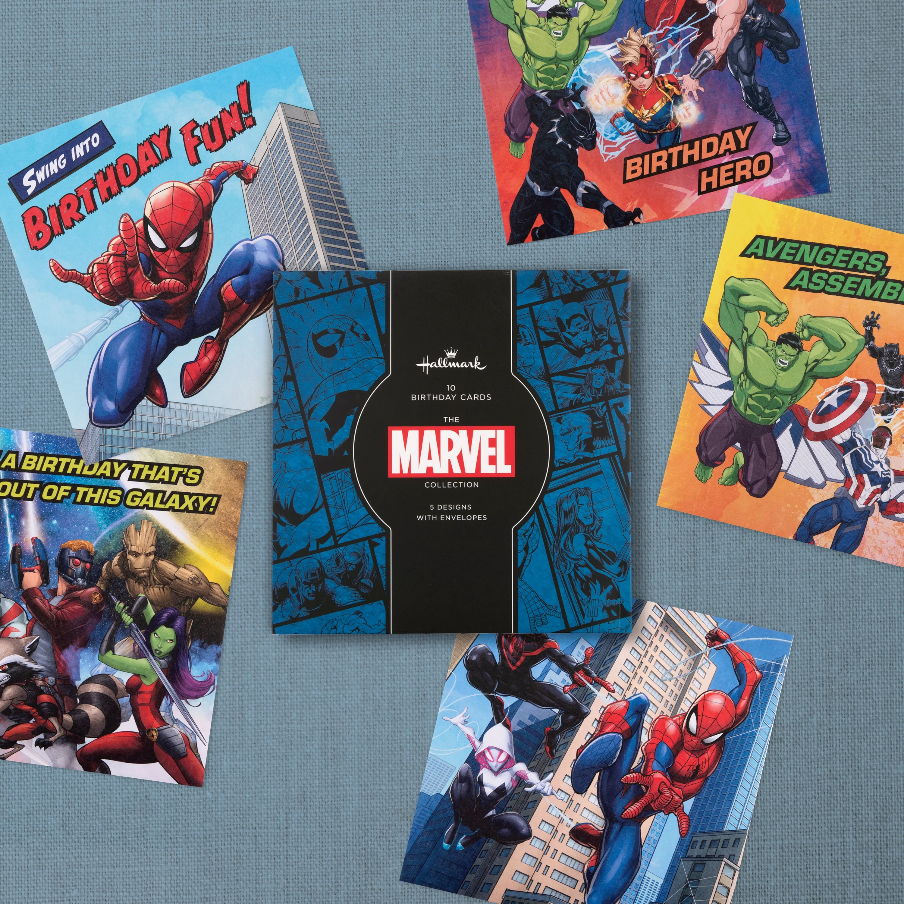Multipack Birthday Cards - Pack of 10 in 5 MARVEL Designs - Image 4