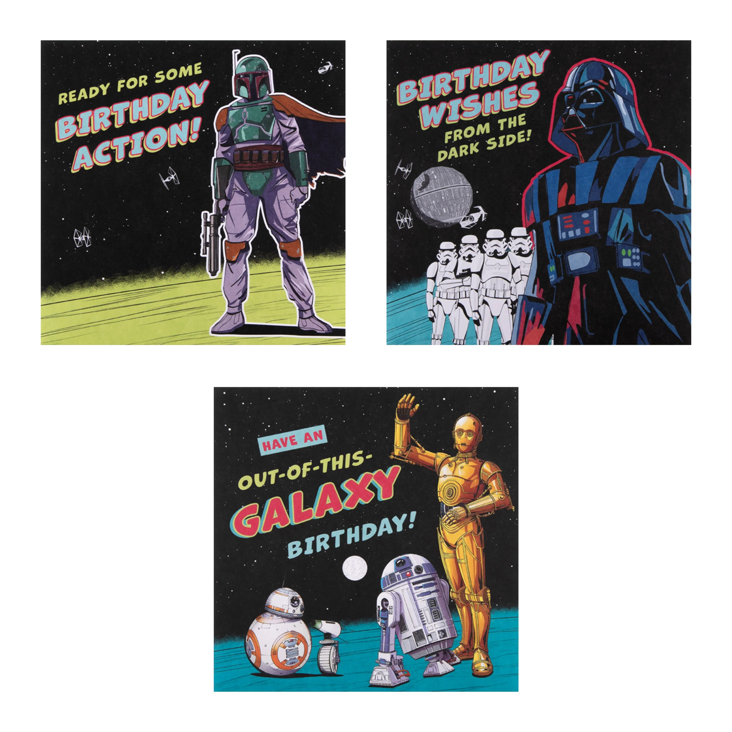 Multipack Birthday Cards - Pack of 10 in 5 Star Wars™ Designs - Image 4