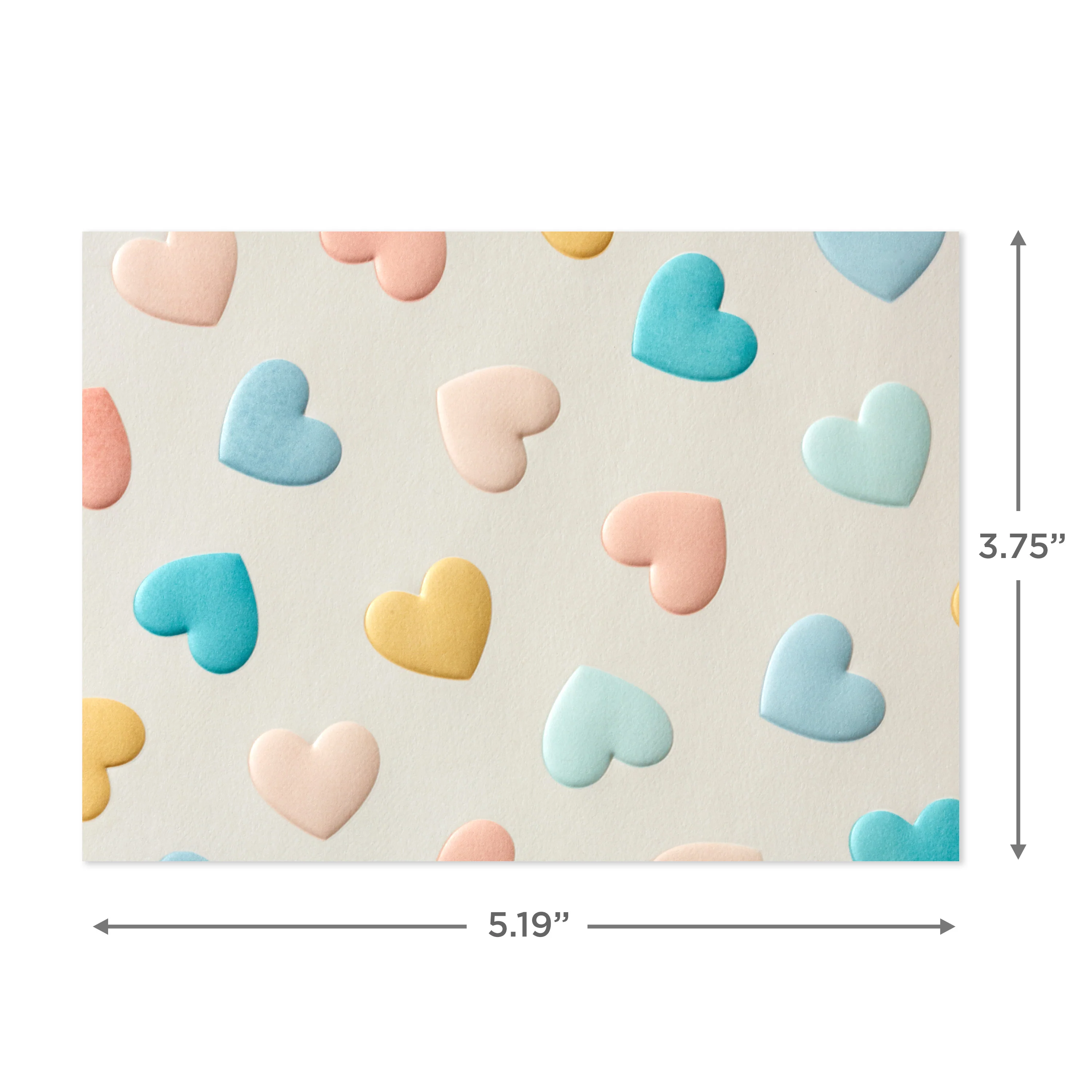 Multipack Thank You Cards - Pack of 50 in 2 Embossed Pastel Designs - Image 5