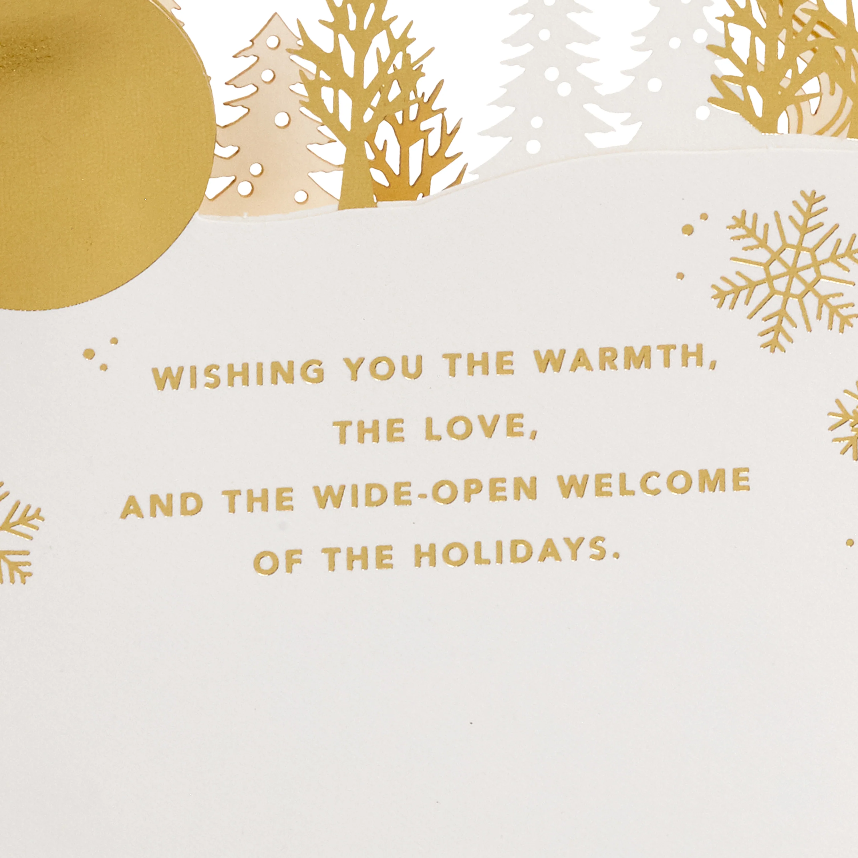 Musical Christmas Card - 3D & Pop-Up White Winter Woodland Design with Light - Image 4