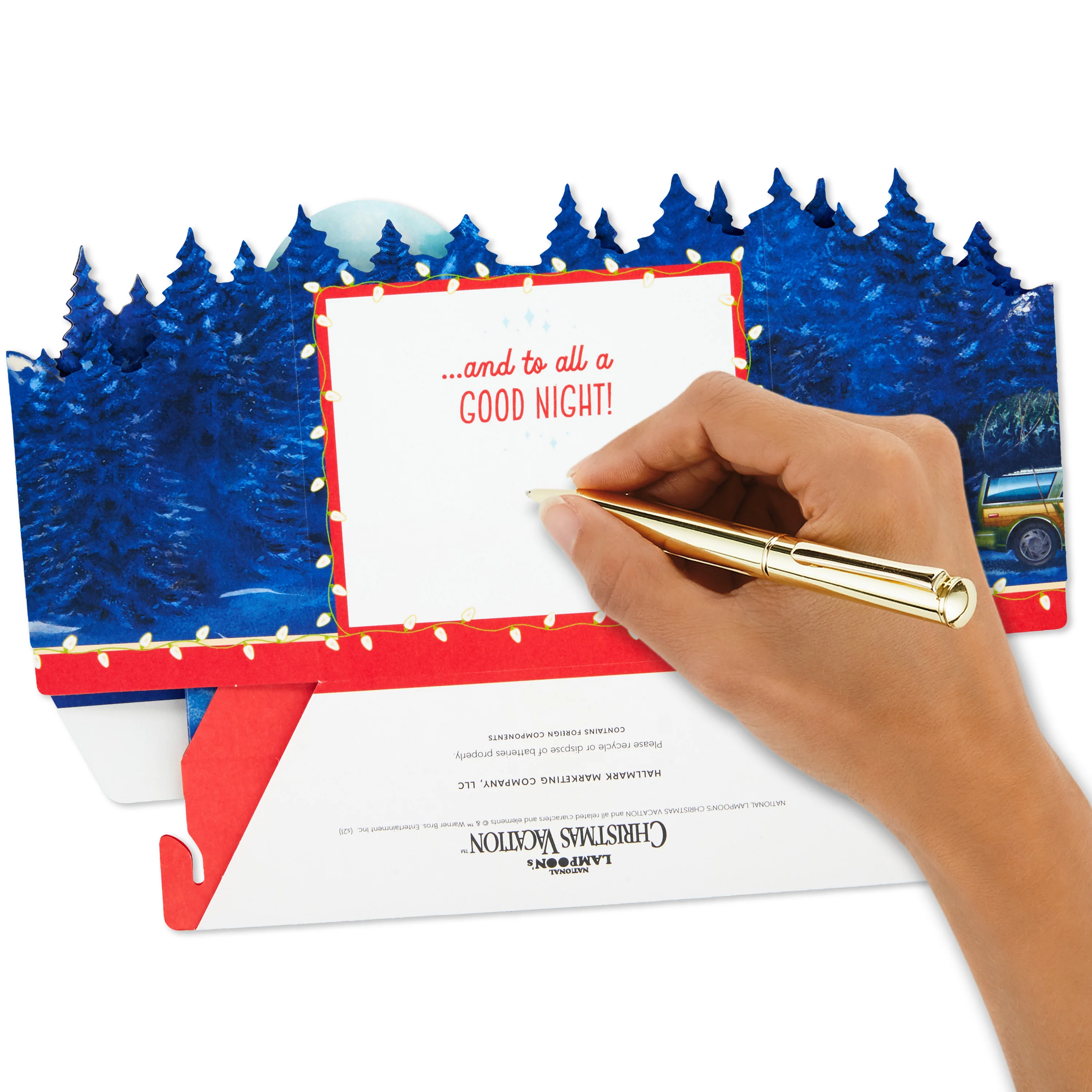 Musical Christmas Paper Wonder Card - 3D Pop-Up Light & Music National Lampoon's Christmas Vacation - Image 5