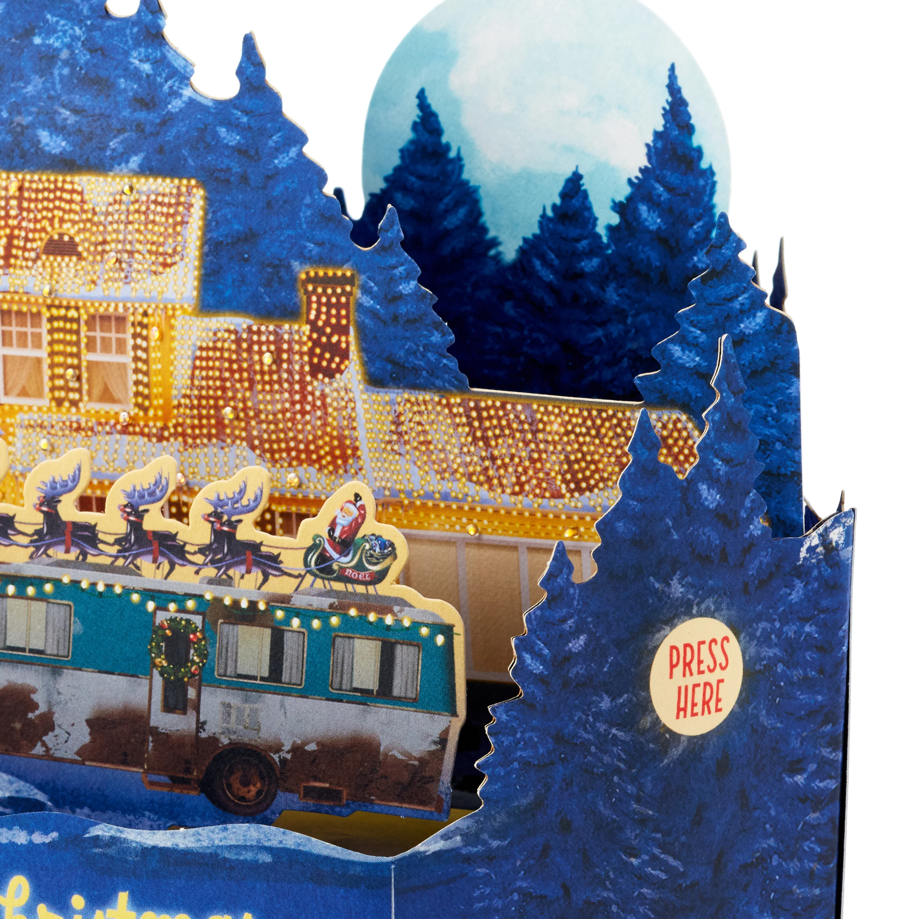 Musical Christmas Paper Wonder Card - 3D Pop-Up Light & Music National Lampoon's Christmas Vacation - Image 6