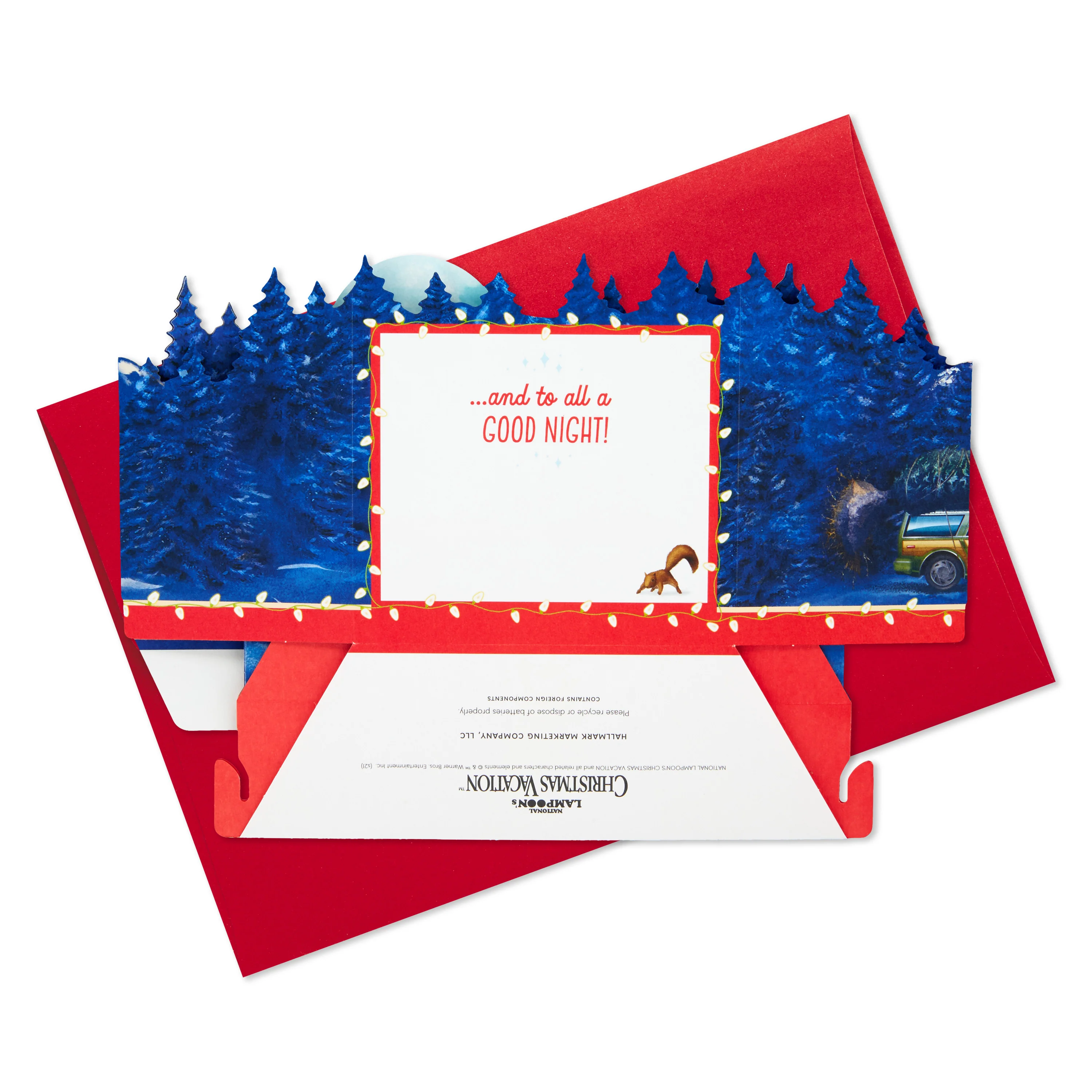 Musical Christmas Paper Wonder Card - 3D Pop-Up Light & Music National Lampoon's Christmas Vacation - Image 7