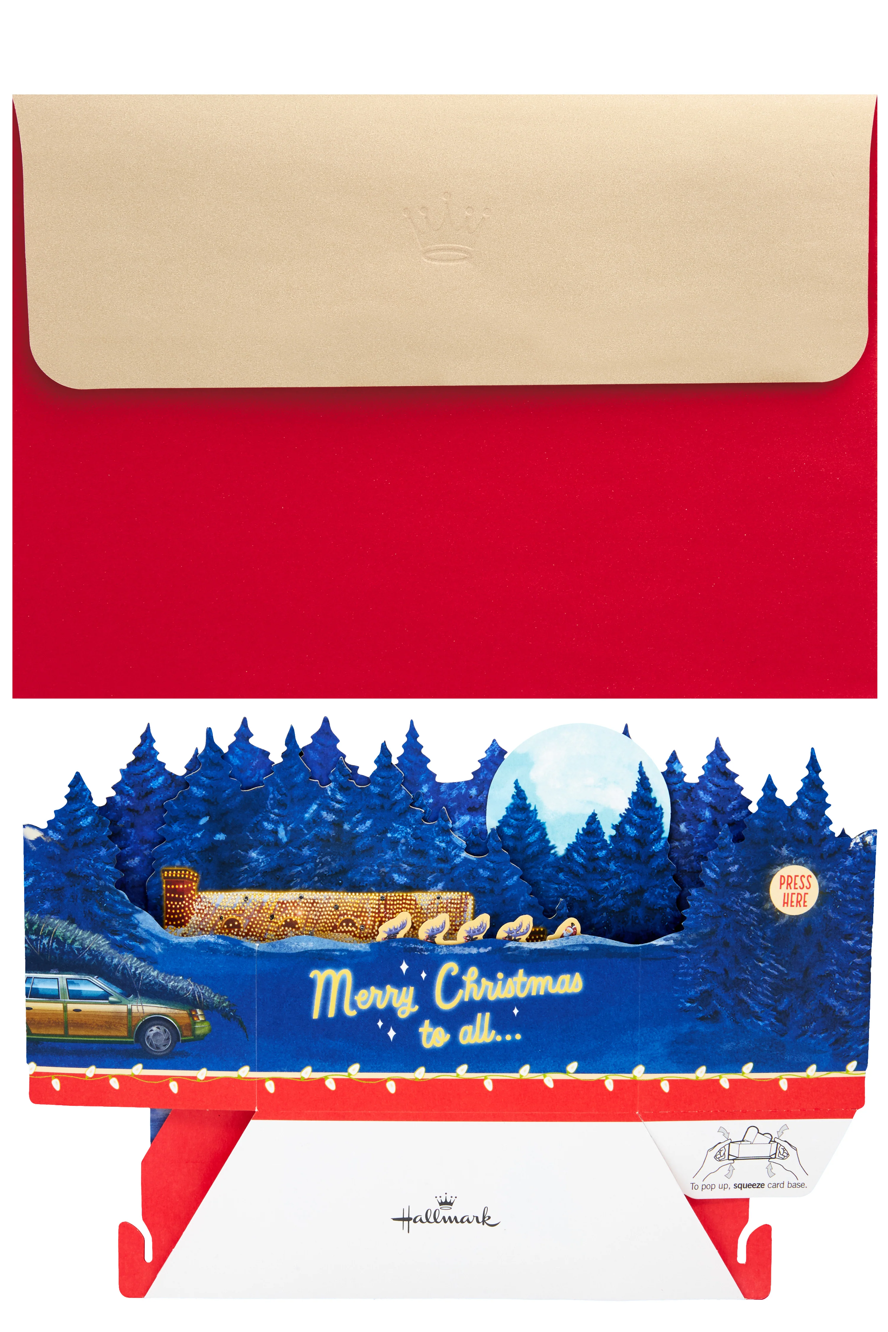 Musical Christmas Paper Wonder Card - 3D Pop-Up Light & Music National Lampoon's Christmas Vacation - Image 8