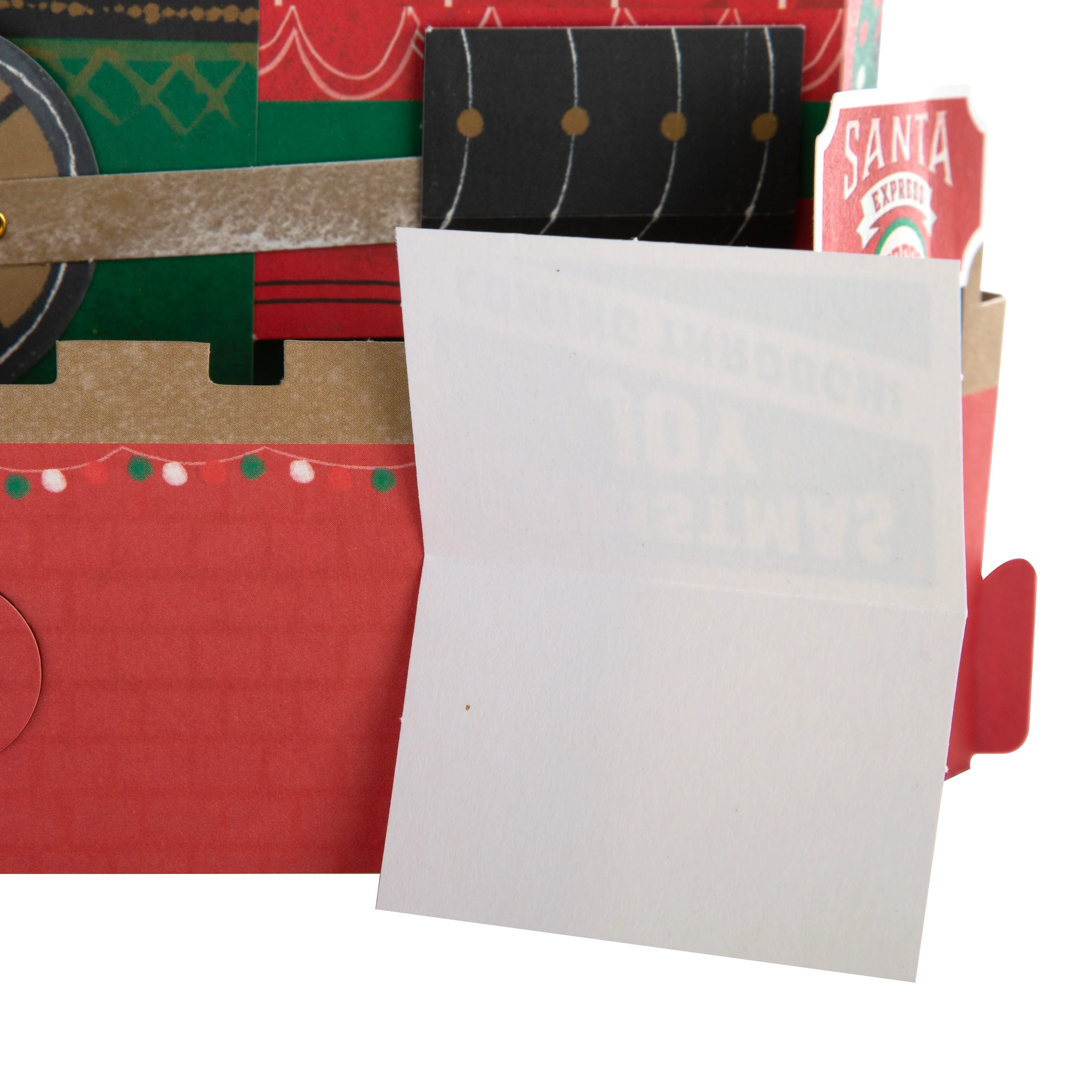 Musical Christmas Paper Wonder Card - 3D Pop Up Motion Santa Train Card - Image 4