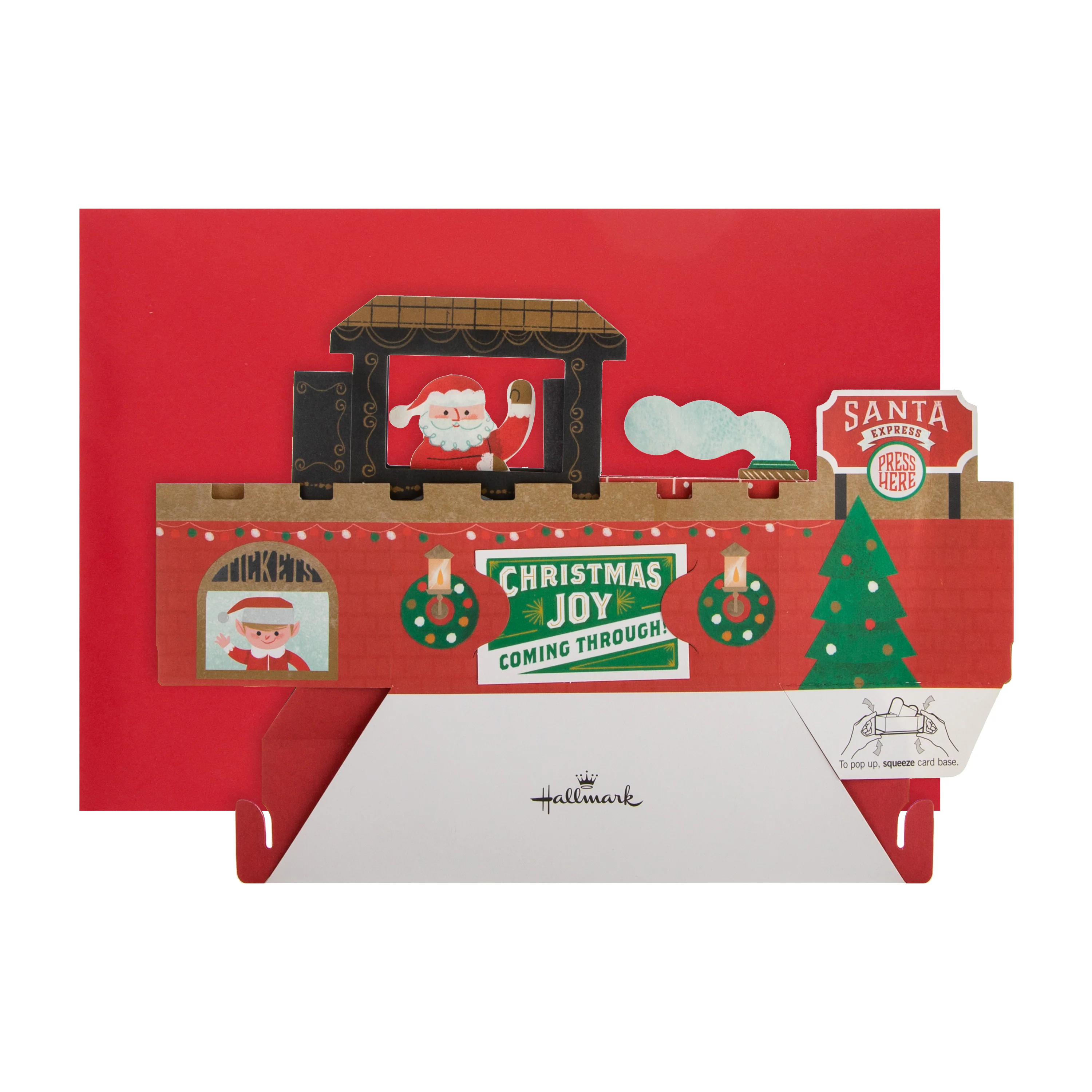 Musical Christmas Paper Wonder Card - 3D Pop Up Motion Santa Train Card - Image 6