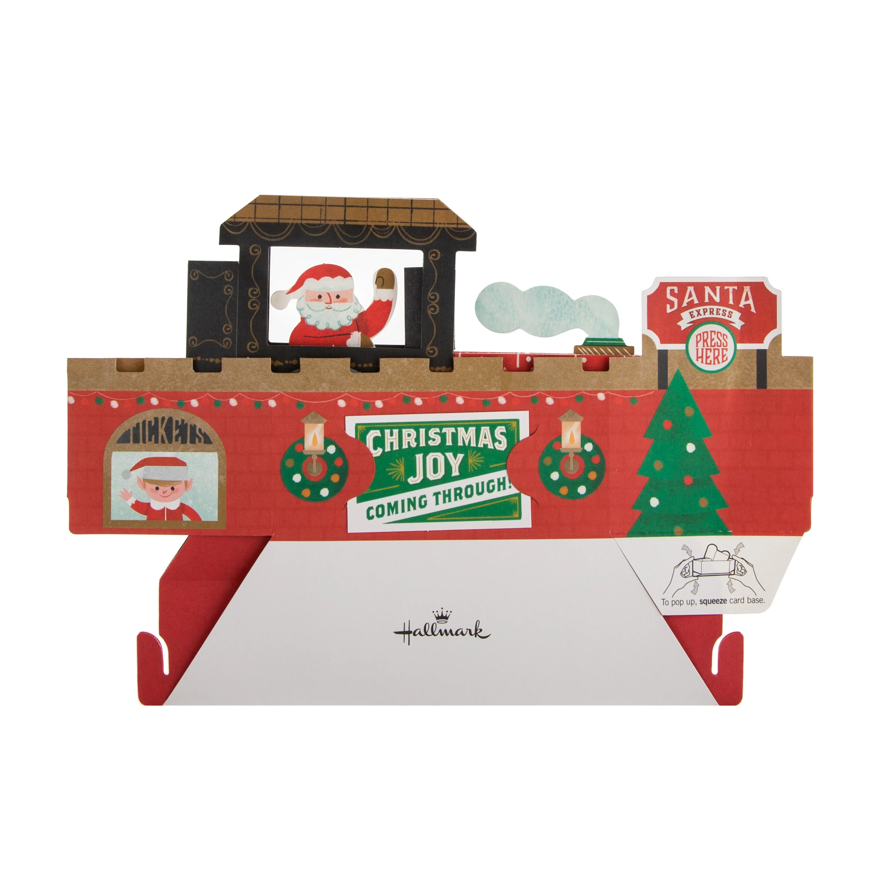 Musical Christmas Paper Wonder Card - 3D Pop Up Motion Santa Train Card - Image 7