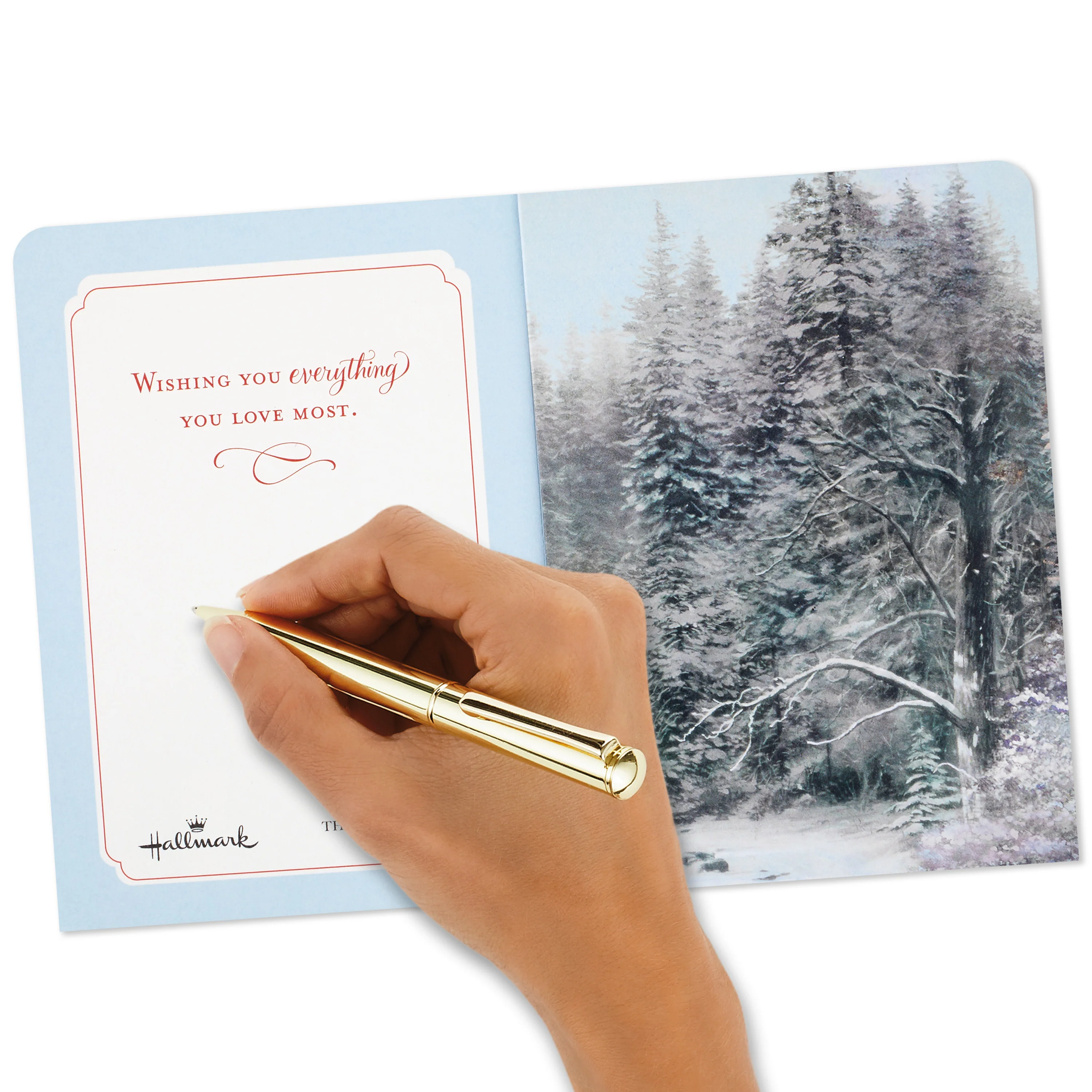 Musical Christmas Paper Wonder Card - Thomas Kinkade Snowy Cottage with Deck the Halls Sound - Image 6