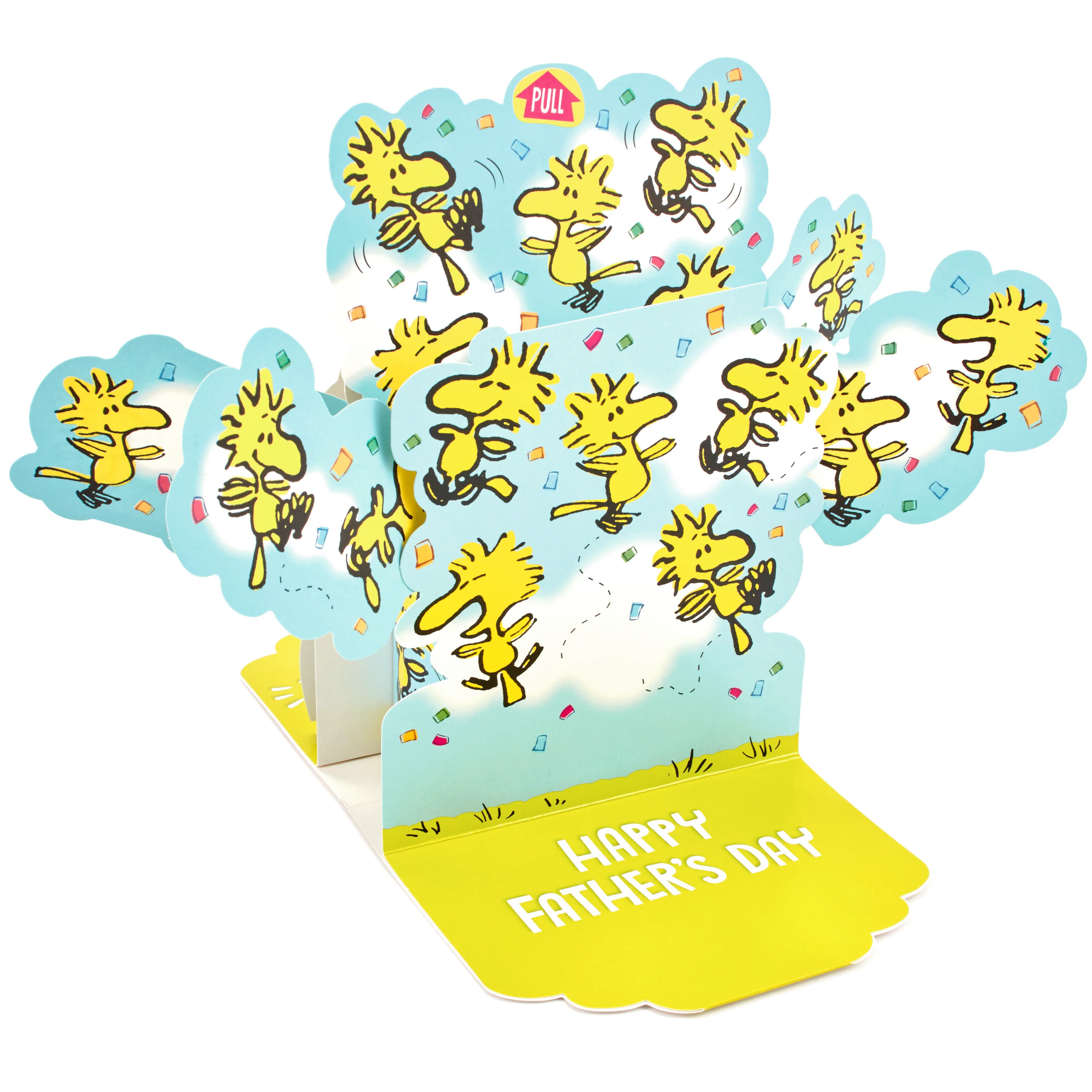 Musical Father's Day Card for Dad - 3D & Pop Up PEANUTS™ SNOOPY & WOODSTOCK Design - Image 3