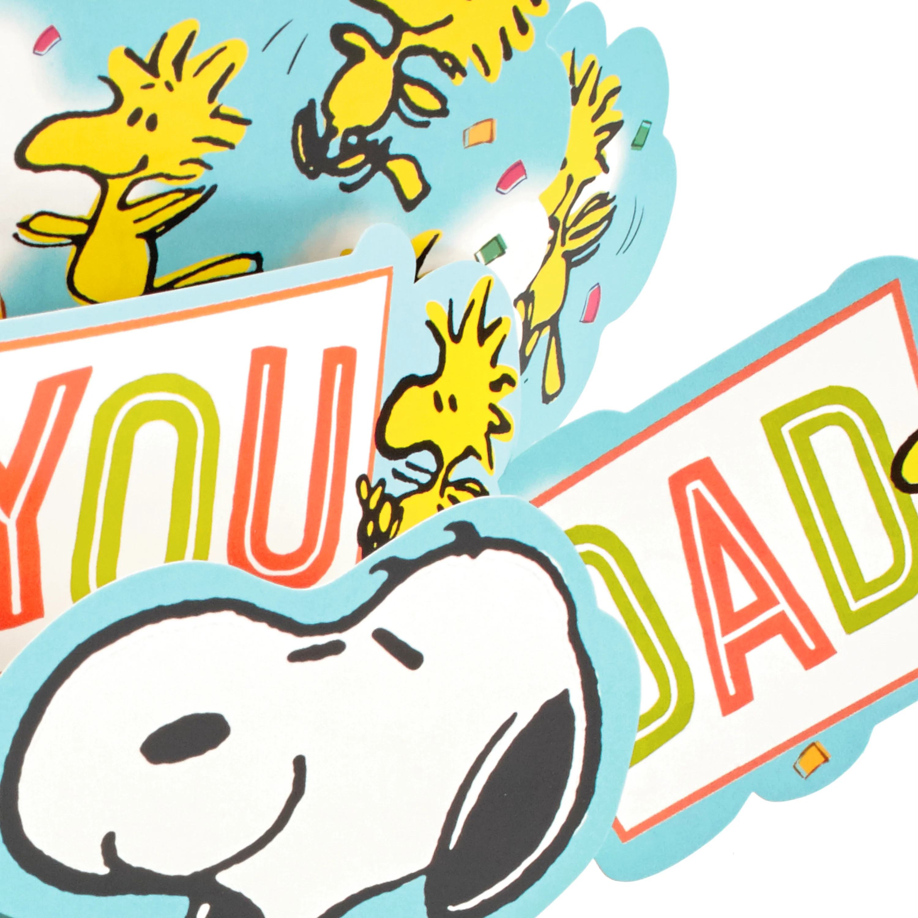 Musical Father's Day Card for Dad - 3D & Pop Up PEANUTS™ SNOOPY & WOODSTOCK Design - Image 5