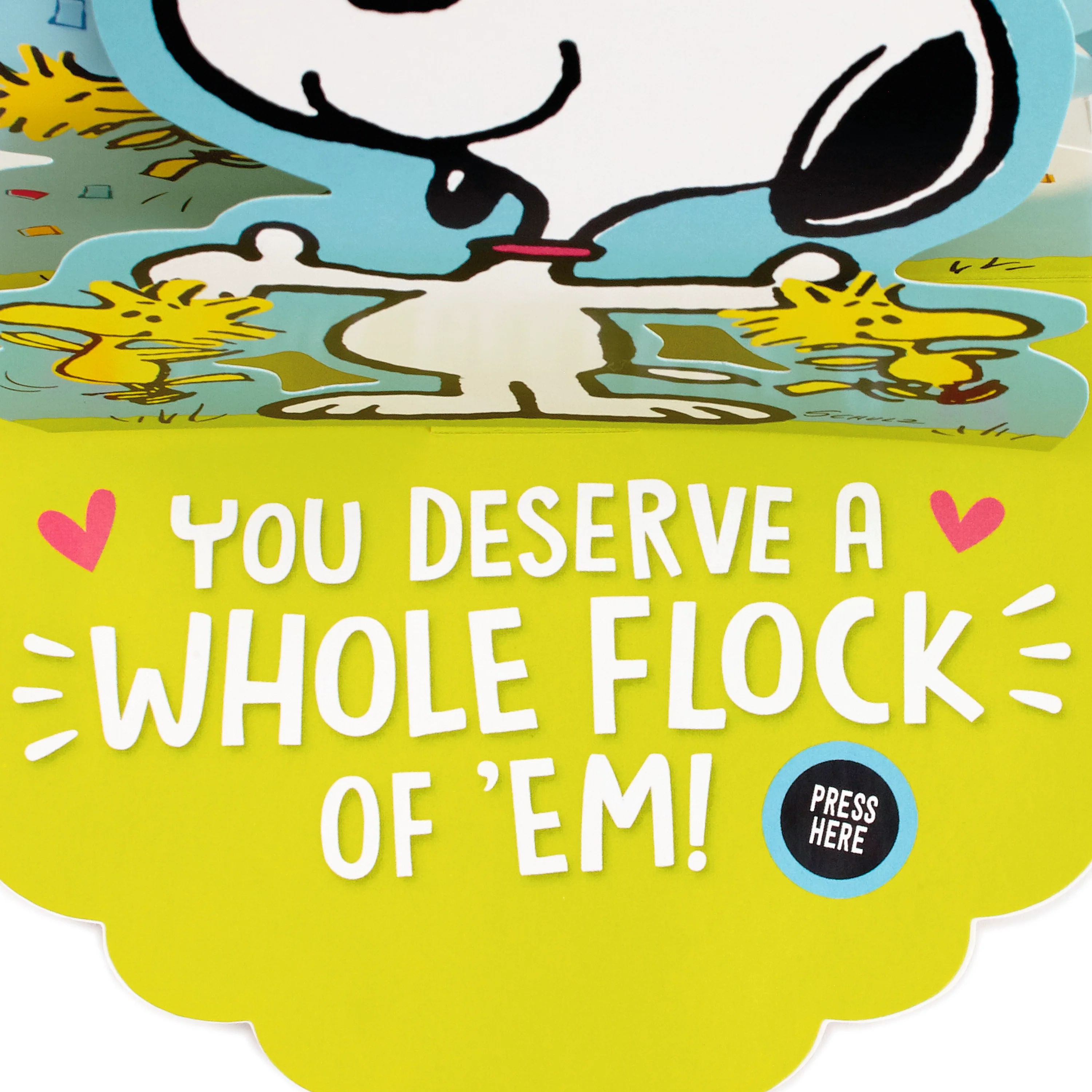 Musical Father's Day Card for Dad - 3D & Pop Up PEANUTS™ SNOOPY & WOODSTOCK Design - Image 7