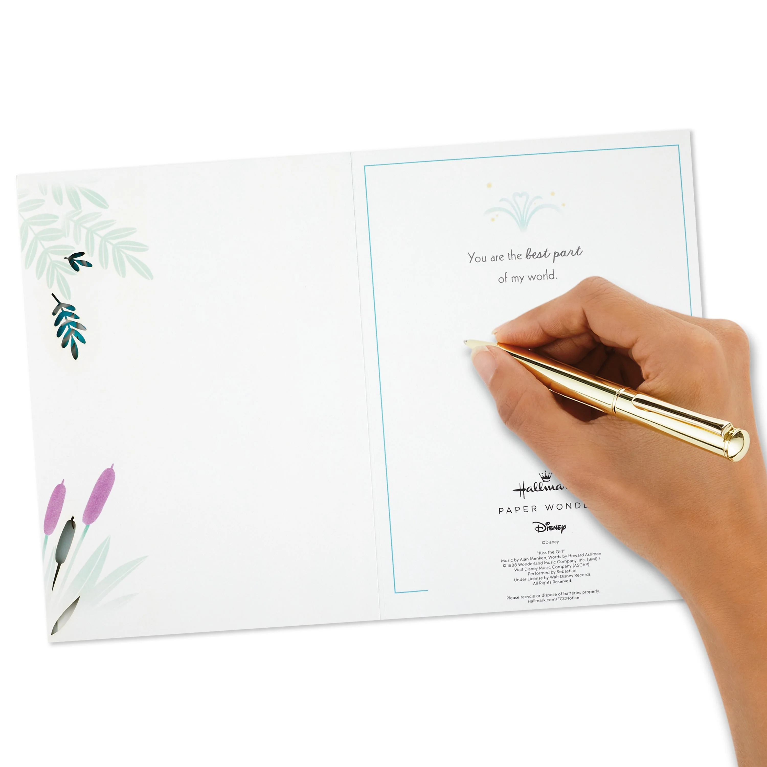 Musical & Light Up Greeting Card - 3D Pop Up The Little Mermaid Design - Image 6