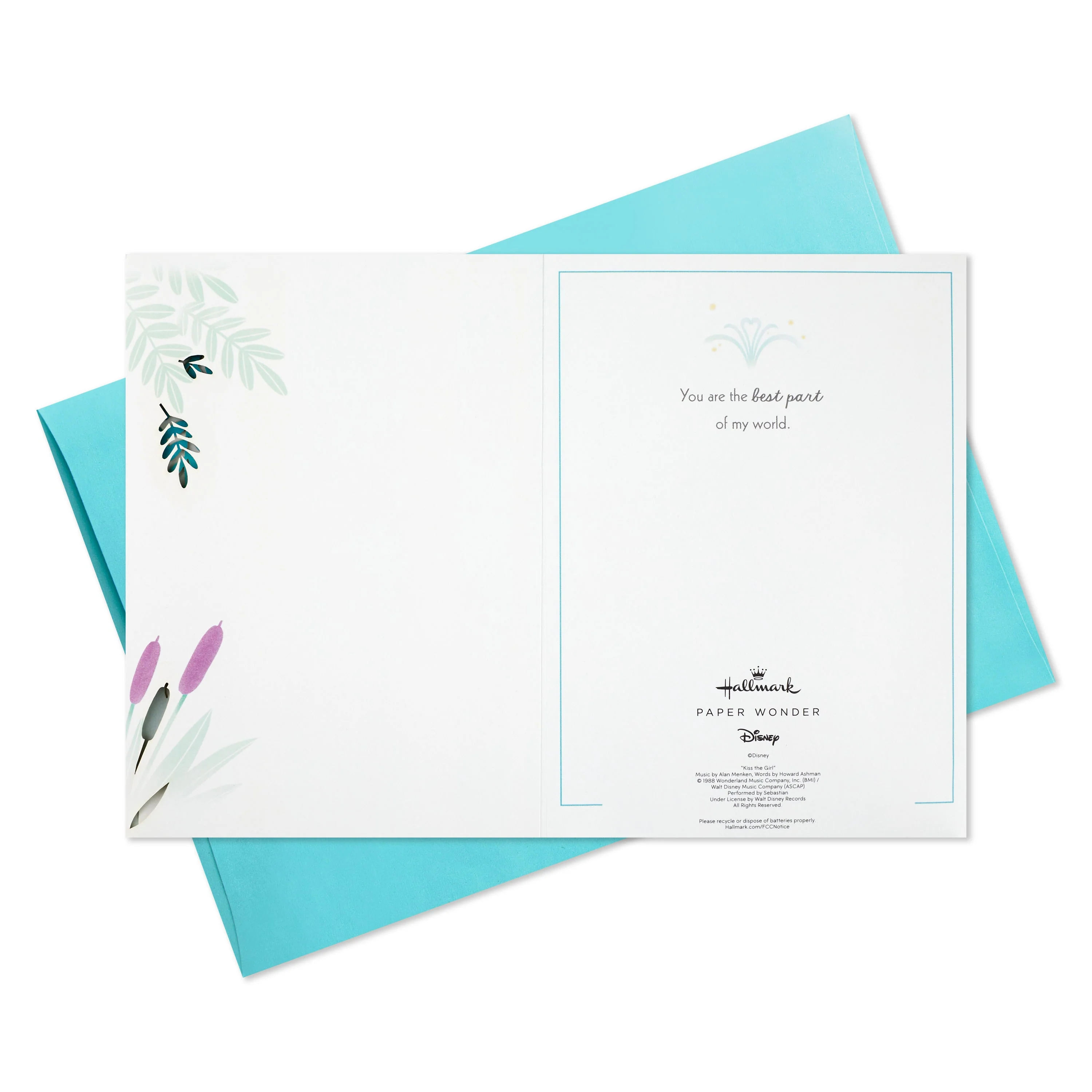 Musical & Light Up Greeting Card - 3D Pop Up The Little Mermaid Design - Image 7