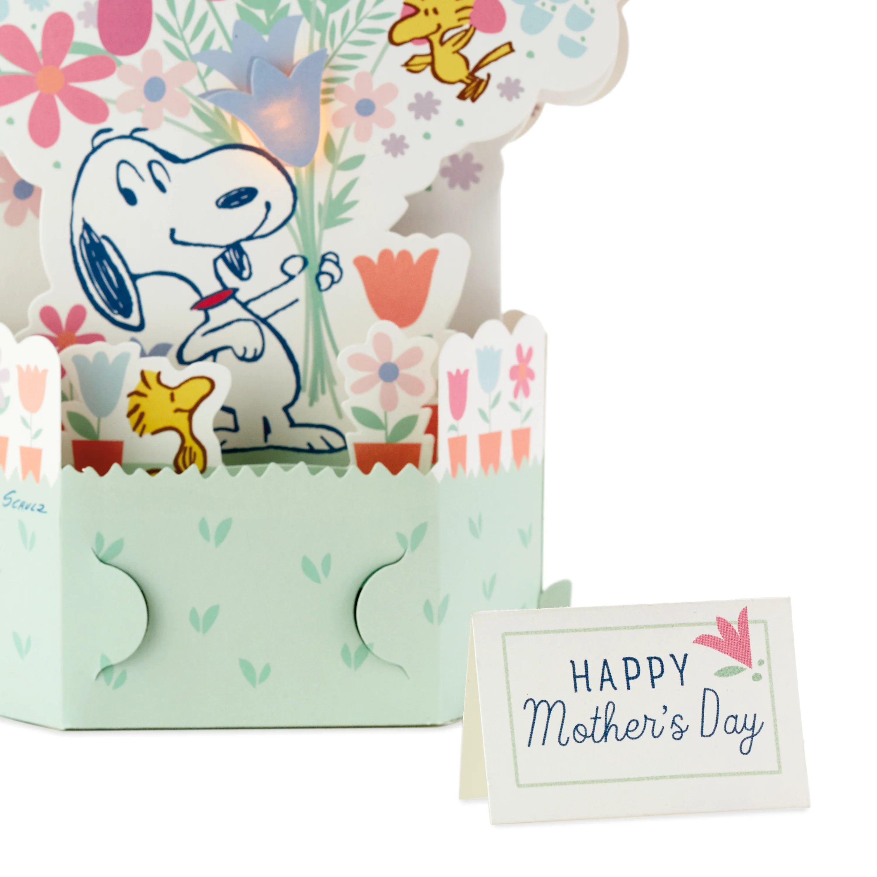 Musical & Light Up Mother's Day Card - 3D Pop-Up PEANUTS™ SNOOPY Design - Image 5