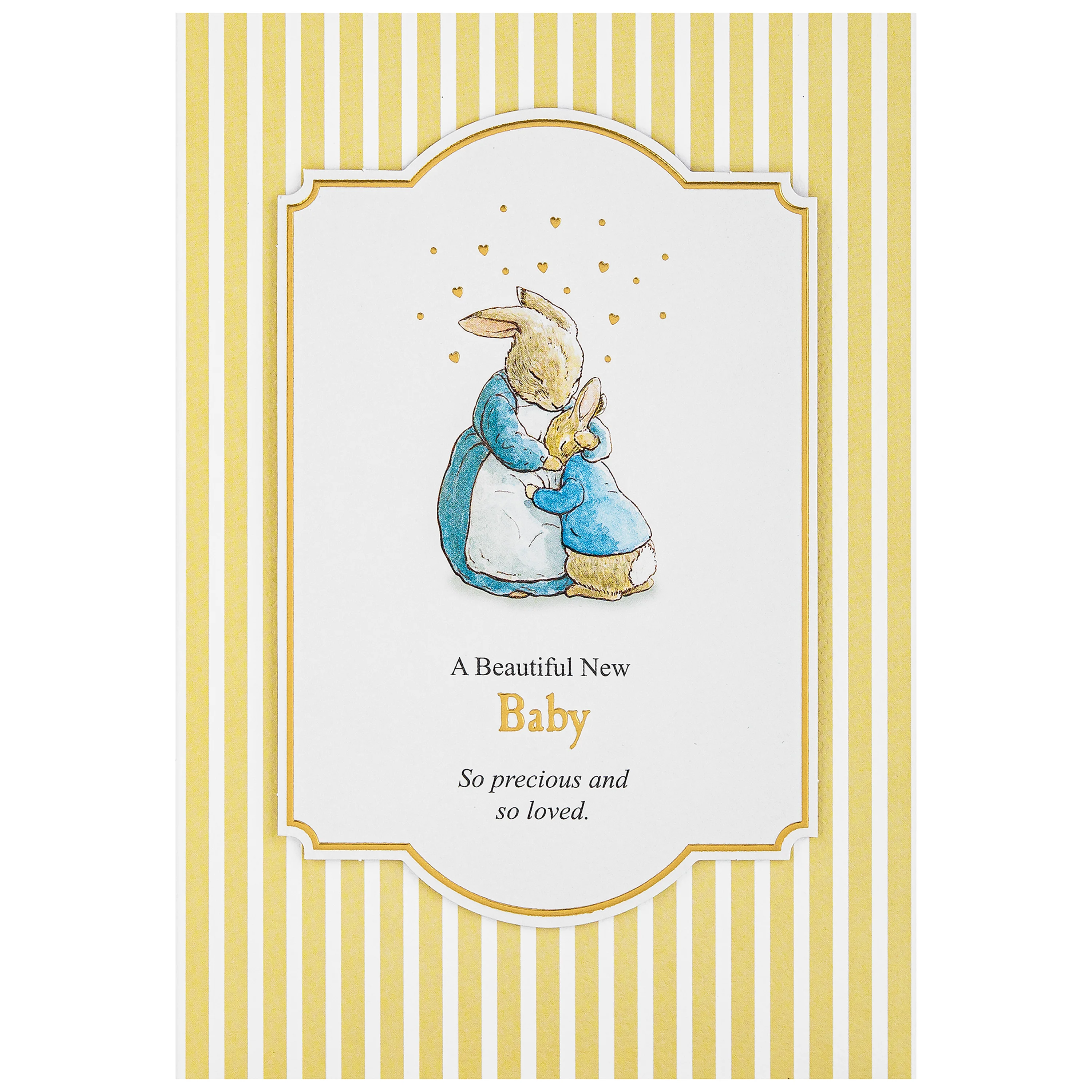 New Baby Card - Yellow Beatrix Potter Peter Rabbit™ Design - Image 4