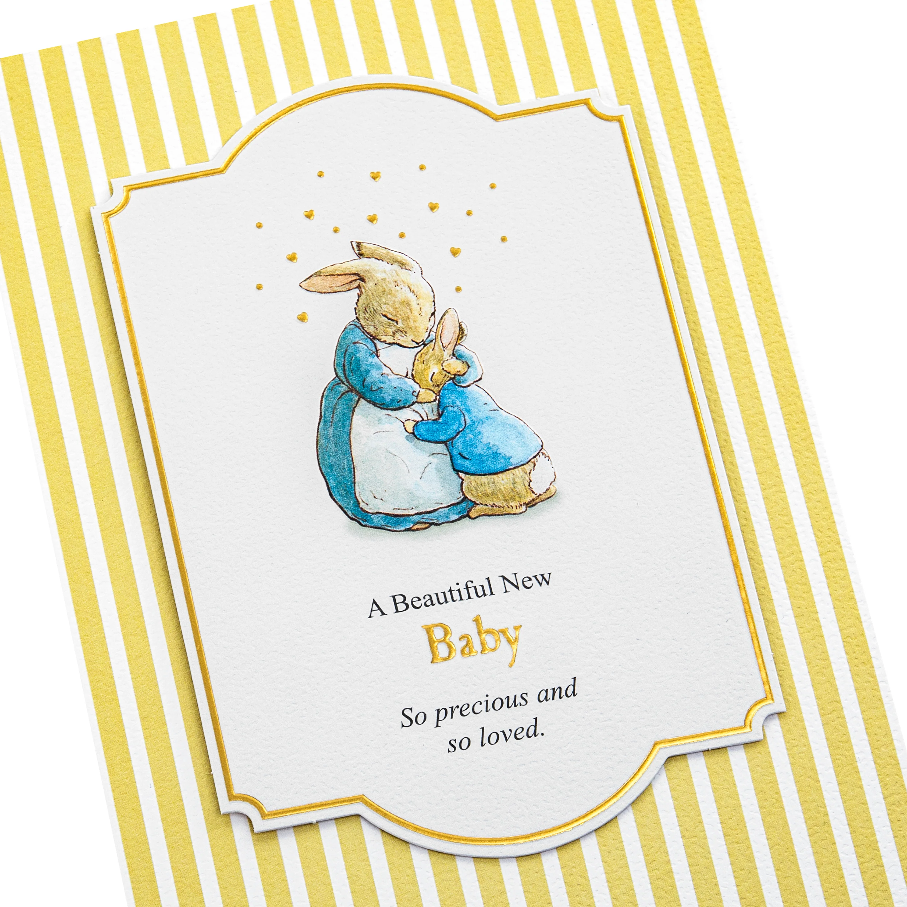 New Baby Card - Yellow Beatrix Potter Peter Rabbit™ Design - Image 5