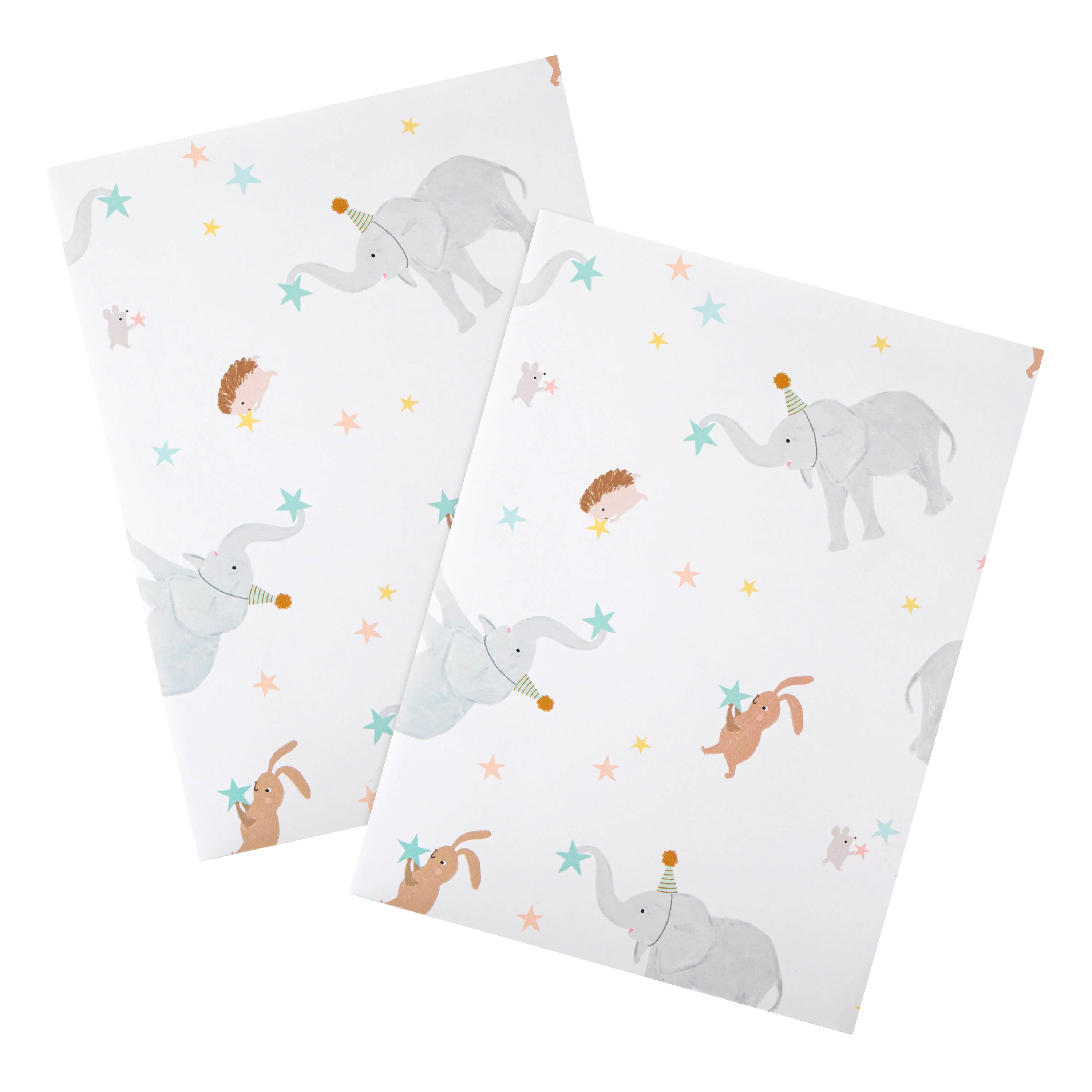 New Baby Wrapping Paper & Gift Tag Pack - Cute Animals Design - Image 3