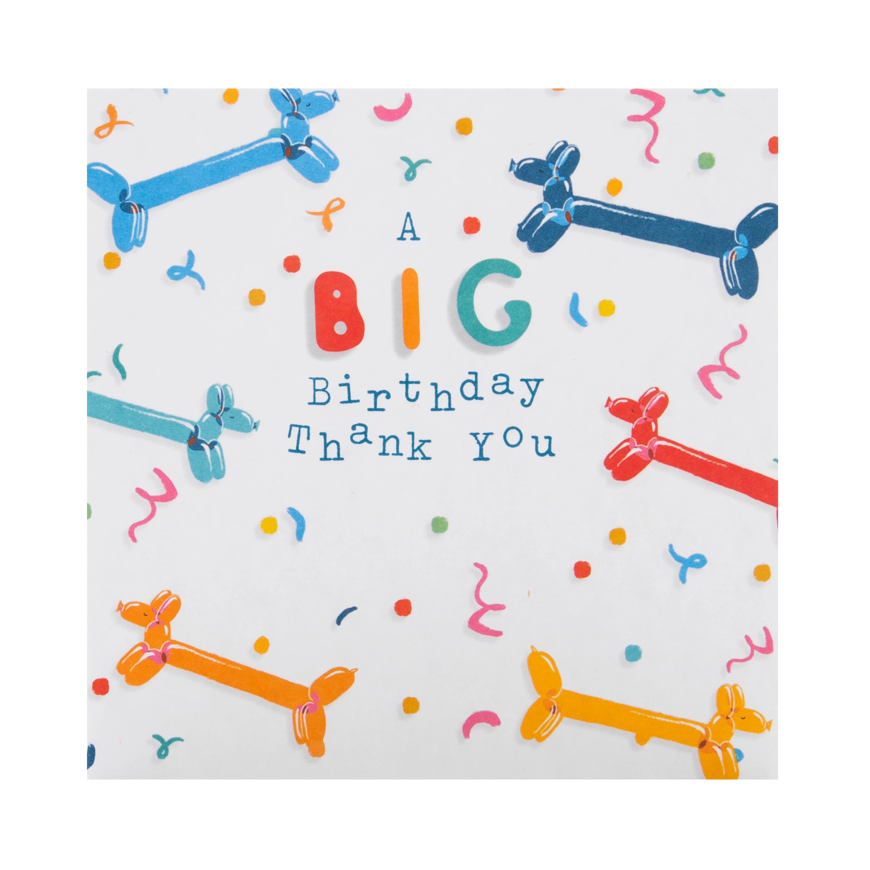 Pack of Birthday Thank You Cards - 10 Cards in 2 Colourful Balloon Designs - Image 3