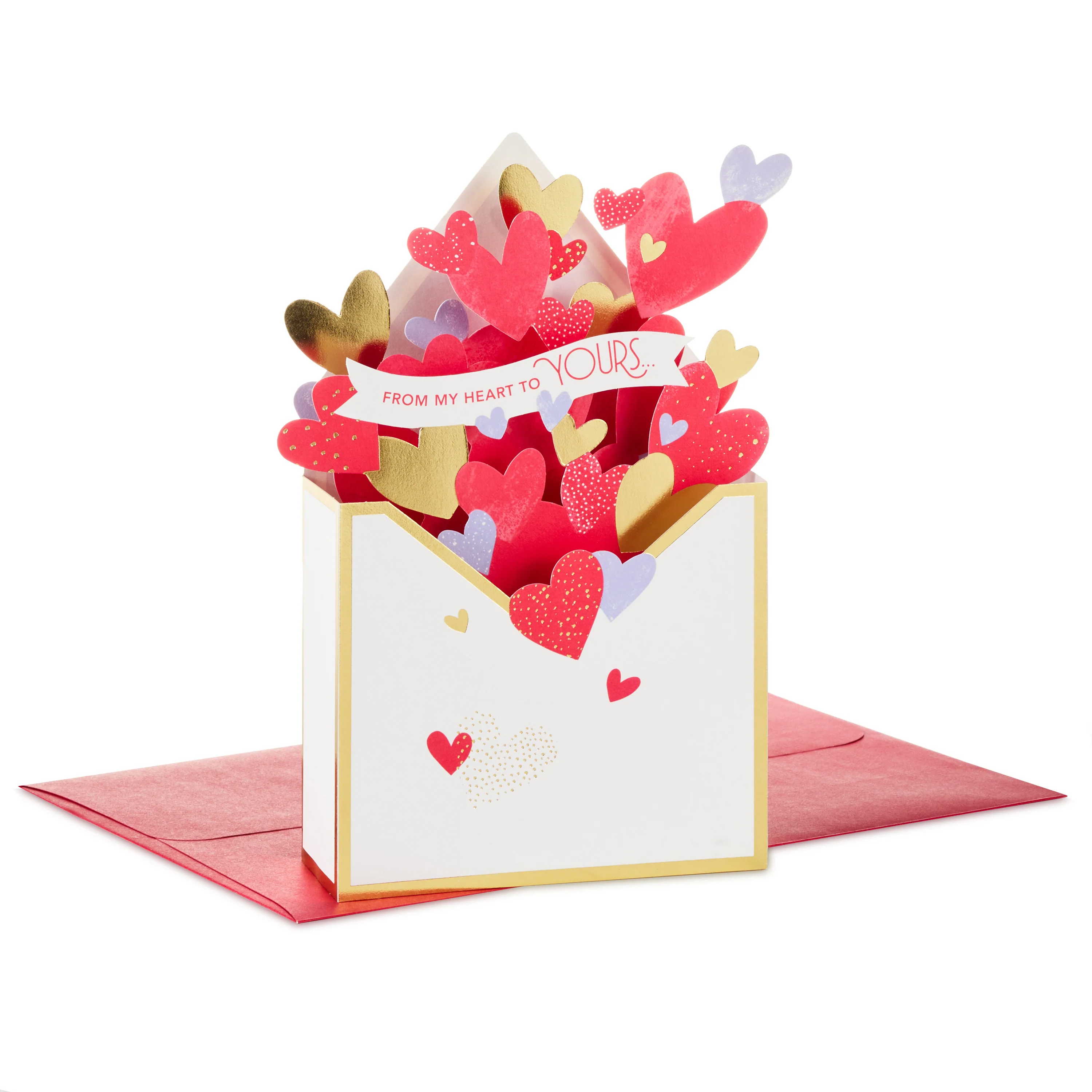 Paper Wonder 3D Pop-Up Box of Hearts Valentine's Day Card
