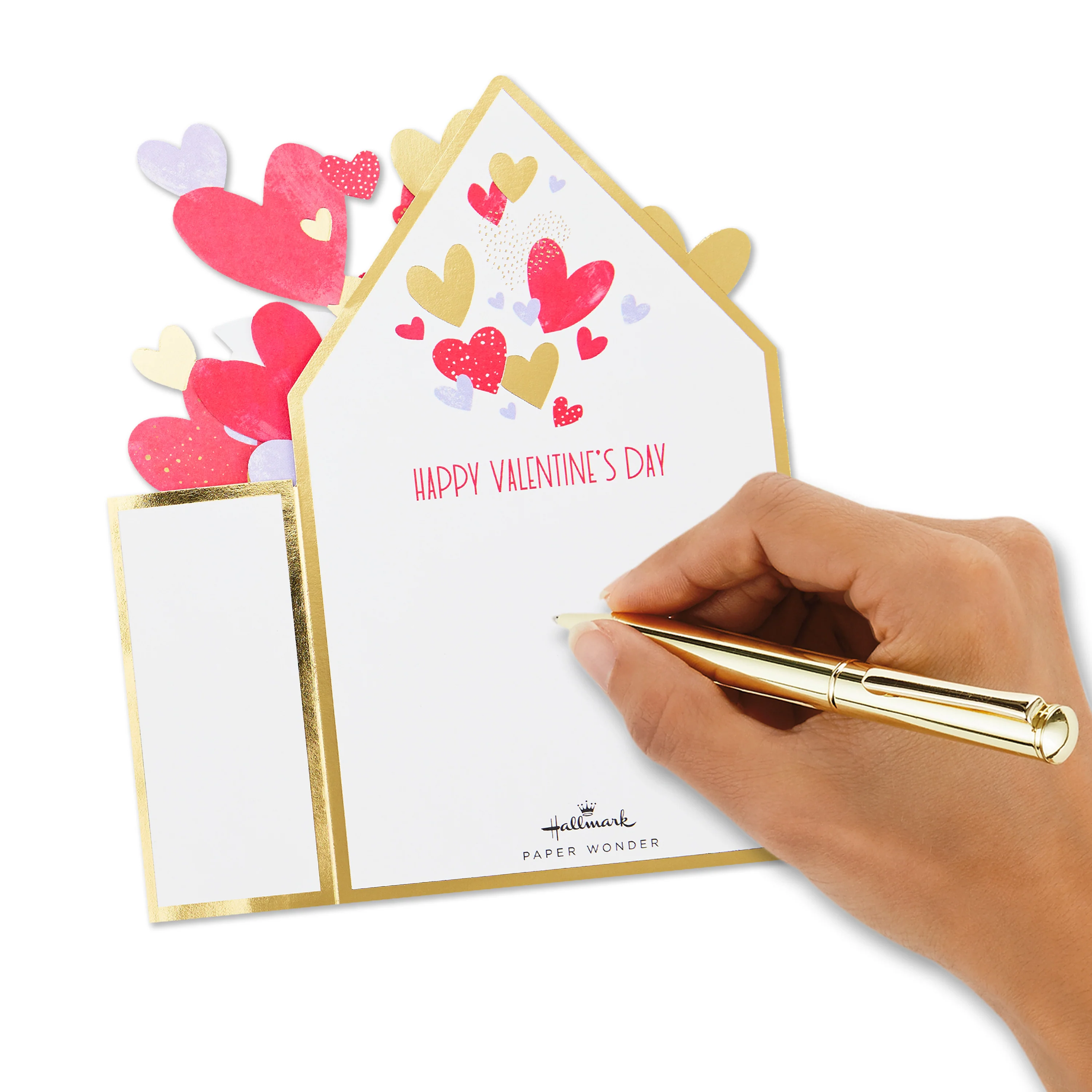 Paper Wonder 3D Pop-Up Box of Hearts Valentine's Day Card - Image 6