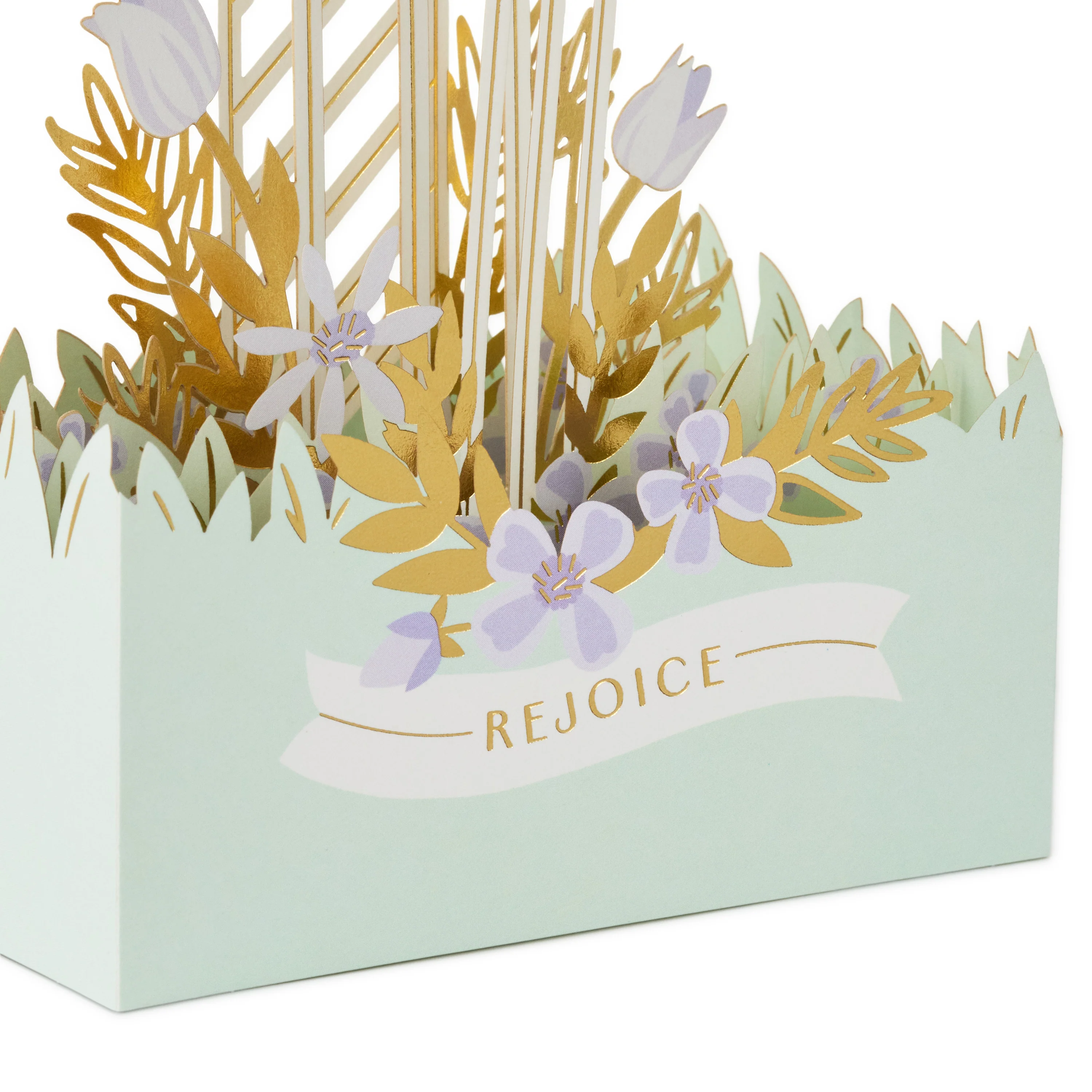 Paper Wonder 3D Pop-Up Cross & Flowers Religious Easter Card - Image 5