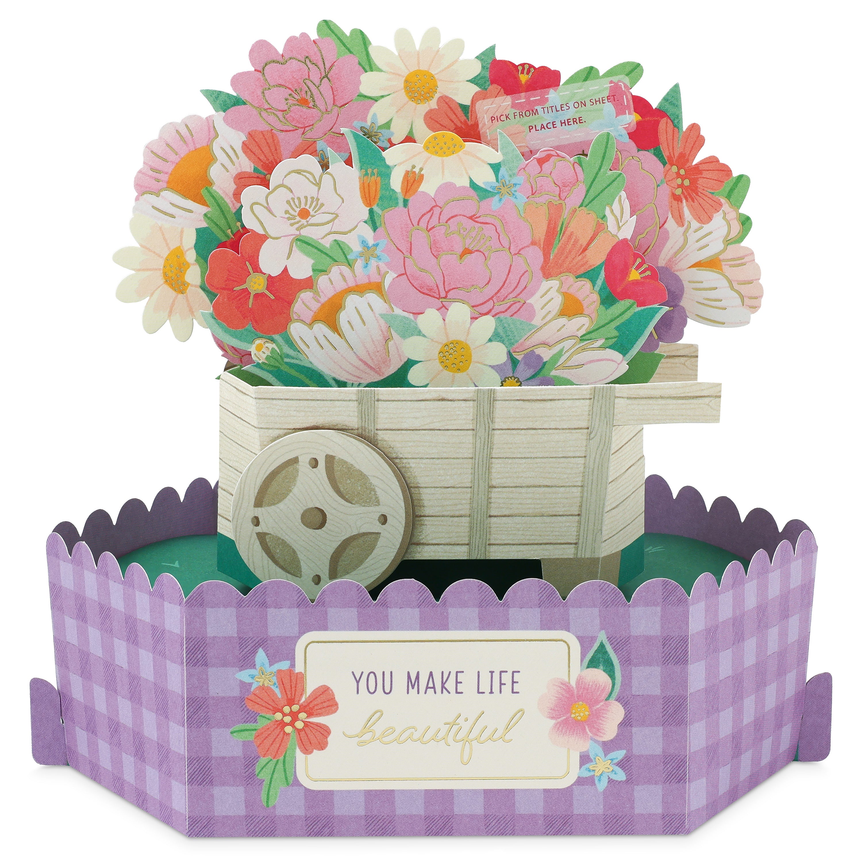 Paper Wonder 3D Pop-Up Personalised Sticker Appreciation Card for Her - Image 2