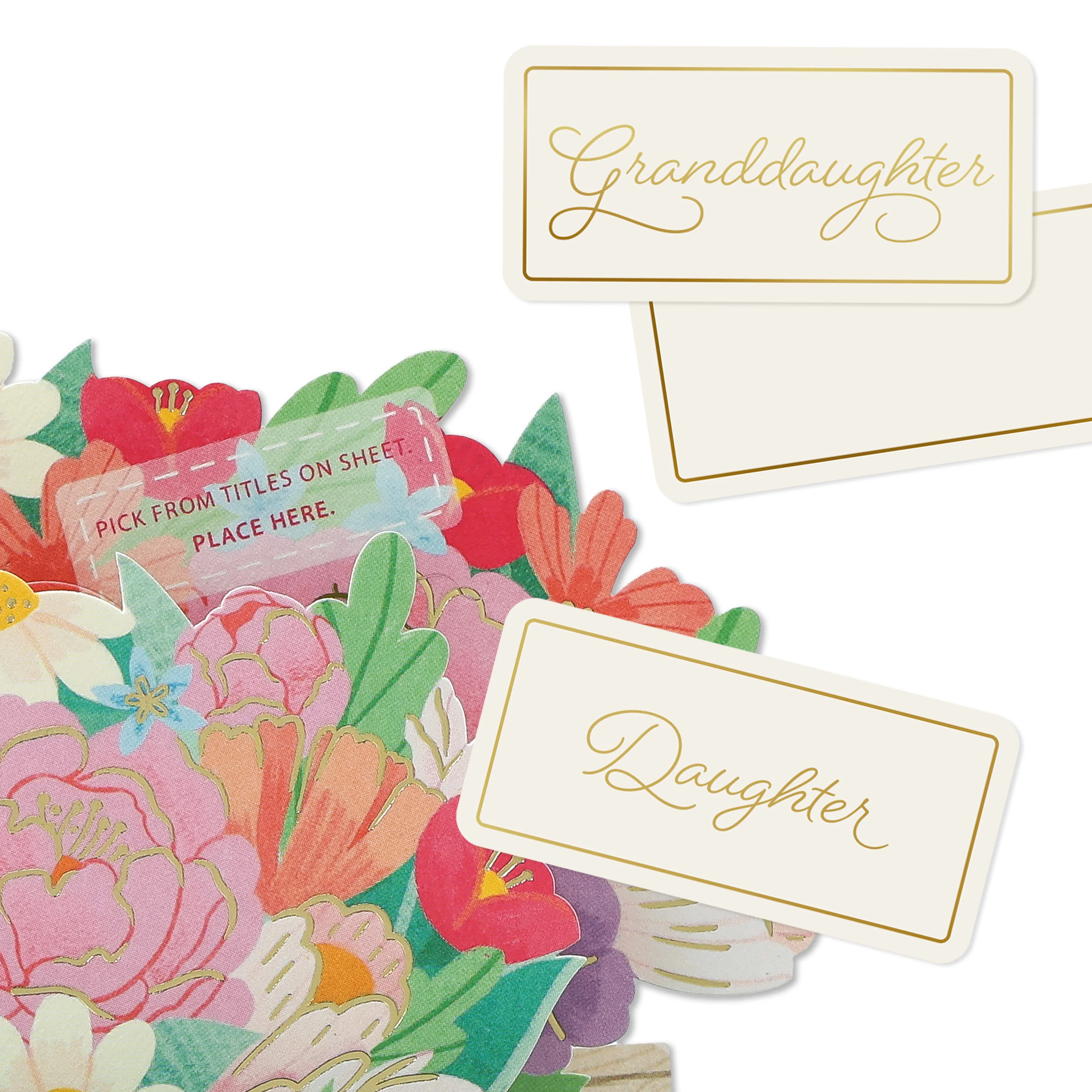 Paper Wonder 3D Pop-Up Personalised Sticker Appreciation Card for Her - Image 4