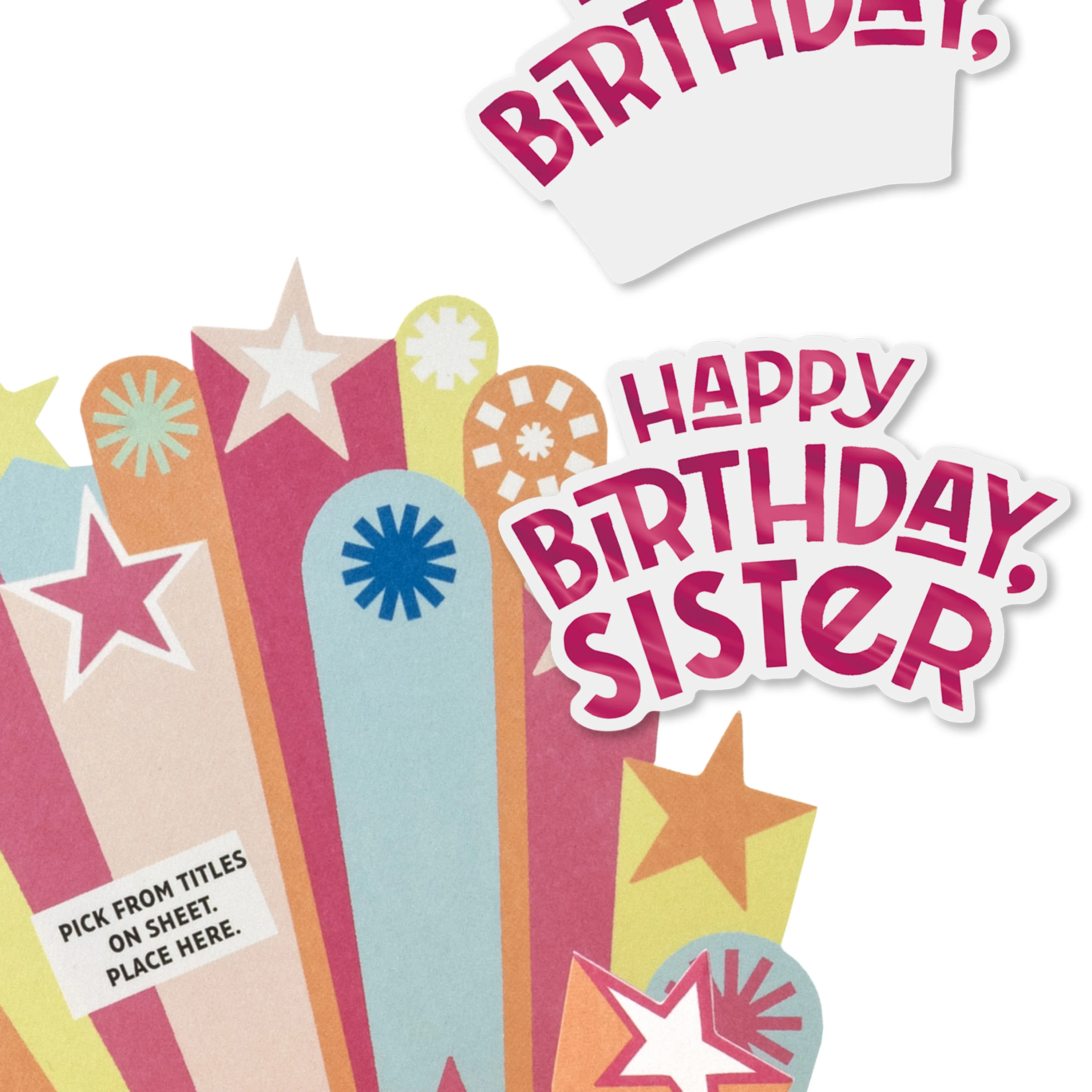Paper Wonder 3D Pop-Up Personalised Sticker Birthday Card for Her - Image 4