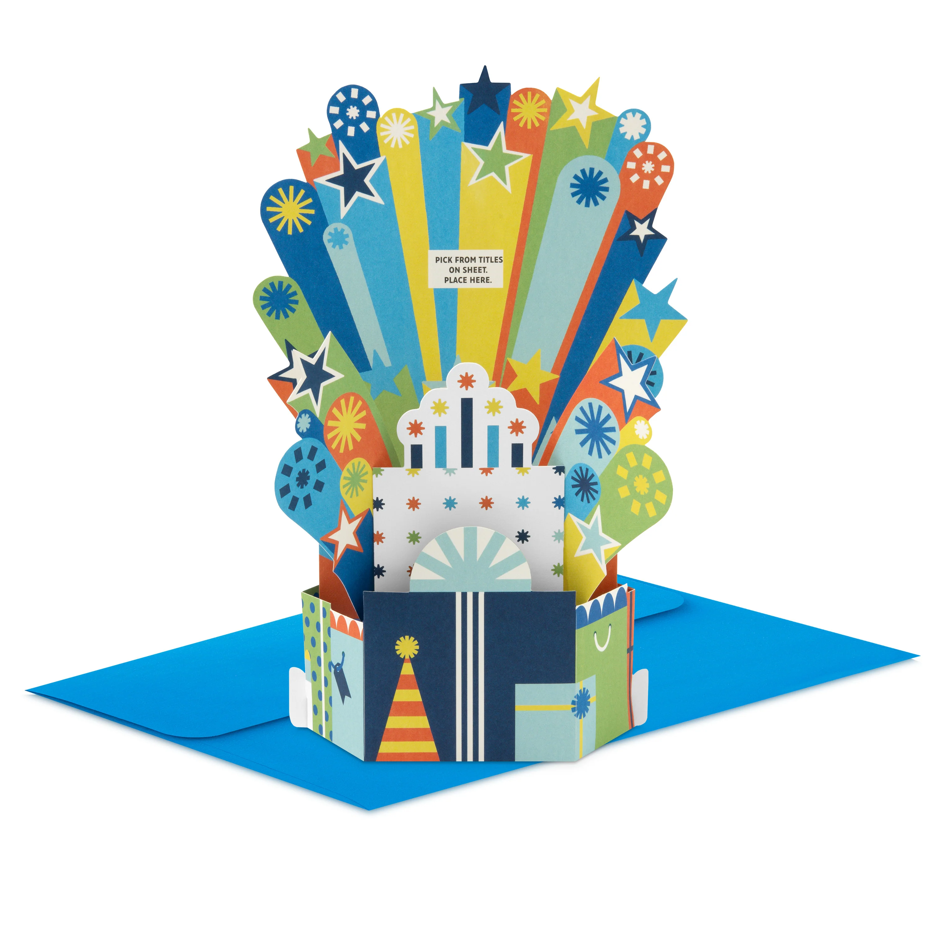 Paper Wonder 3D Pop-Up Personalised Sticker Birthday Card for Him