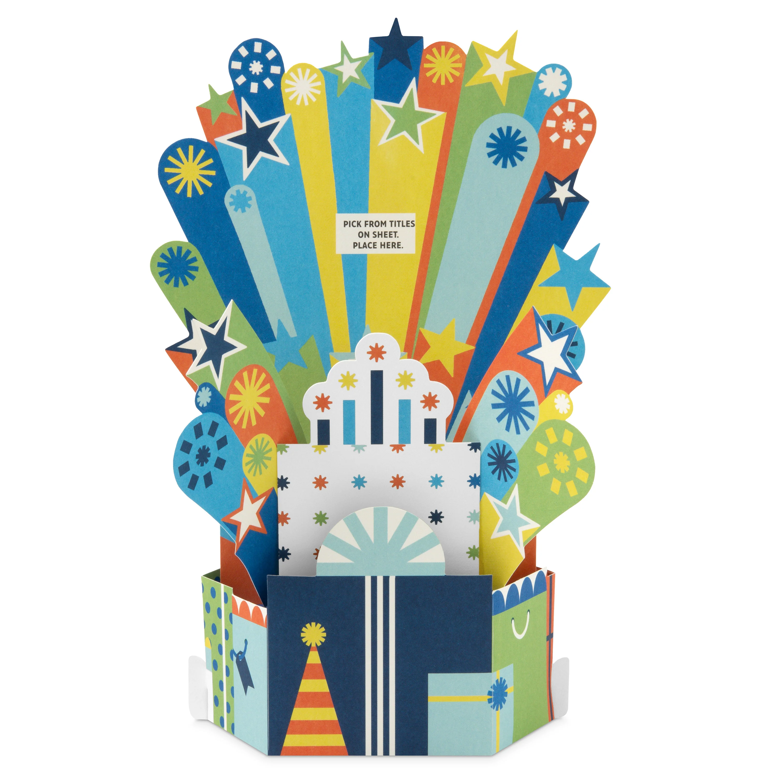 Paper Wonder 3D Pop-Up Personalised Sticker Birthday Card for Him - Image 2