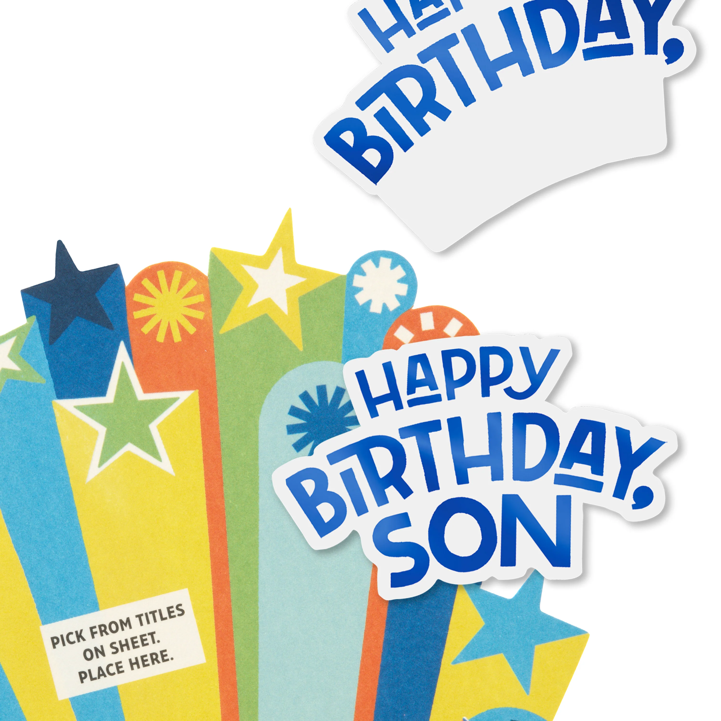 Paper Wonder 3D Pop-Up Personalised Sticker Birthday Card for Him - Image 4