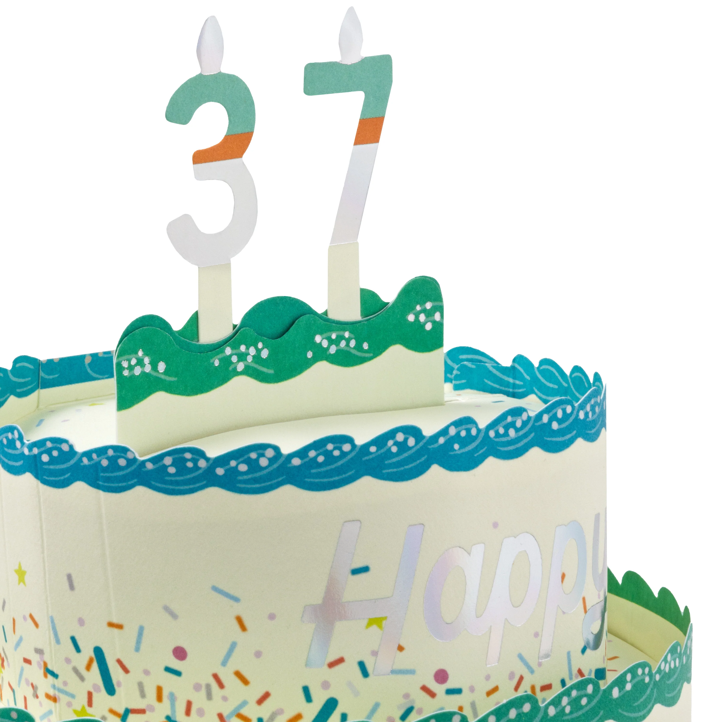 Paper Wonder 3D Pop-Up Unisex Personalised Age Sticker Birthday Card - Image 5