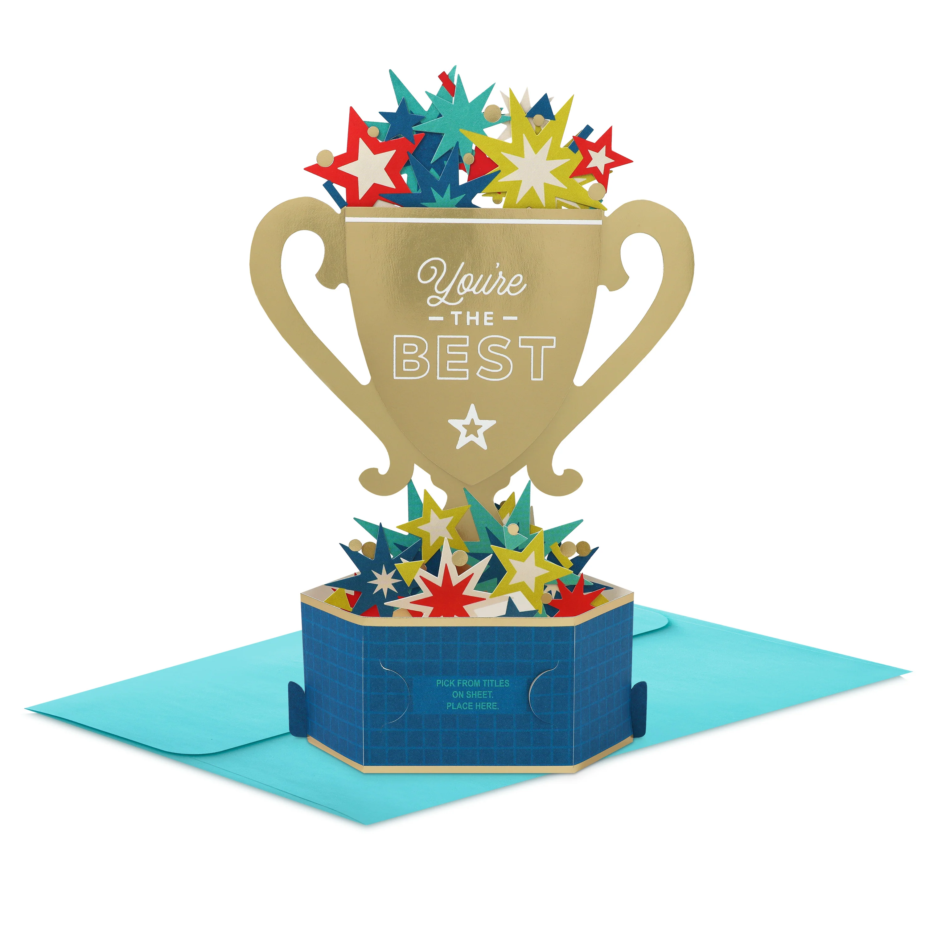 Paper Wonder 3D Pop-Up Unisex Personalised Sticker Appreciation Card