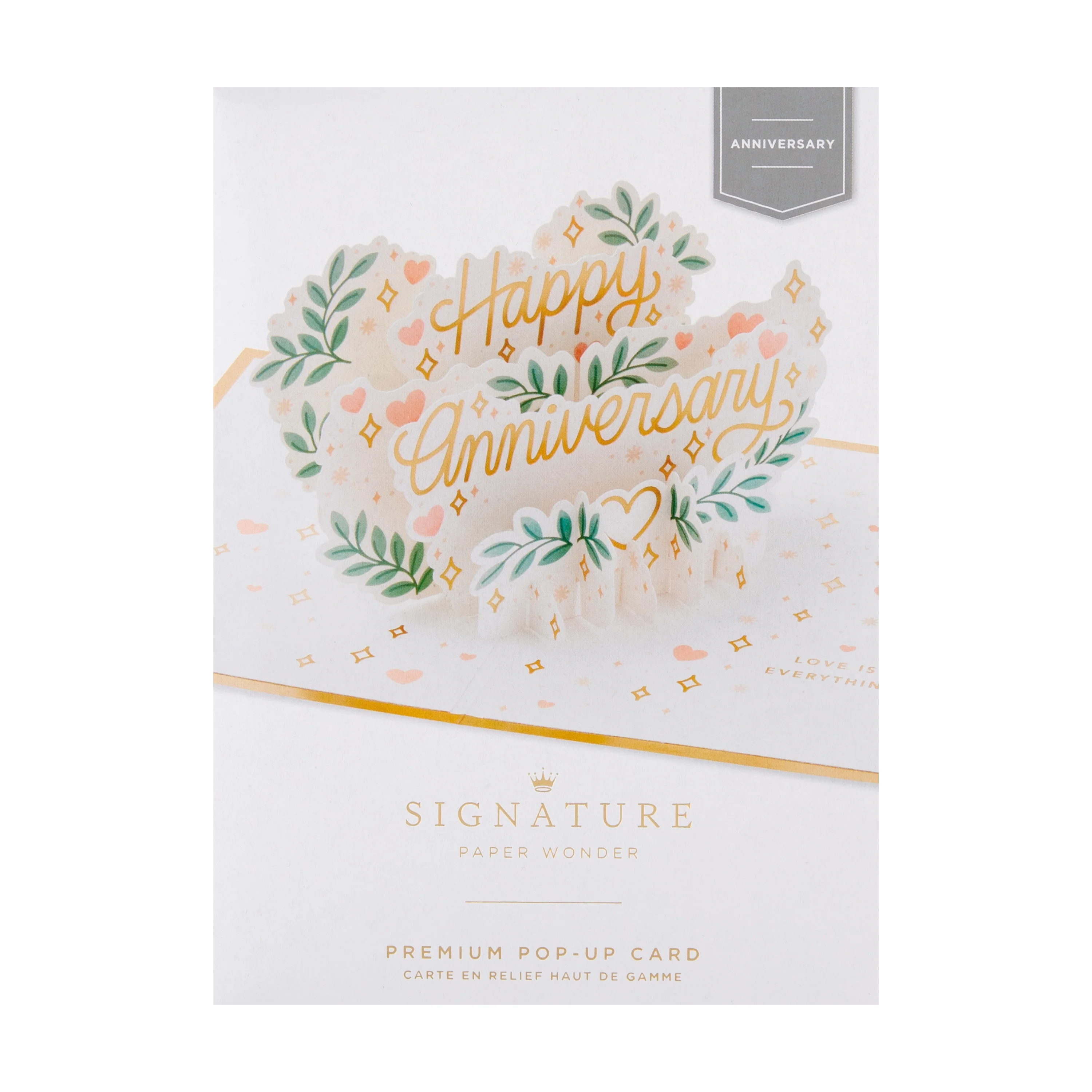 Paper Wonder Anniversary Card - 3D Pop-Up Gold Design - Image 6