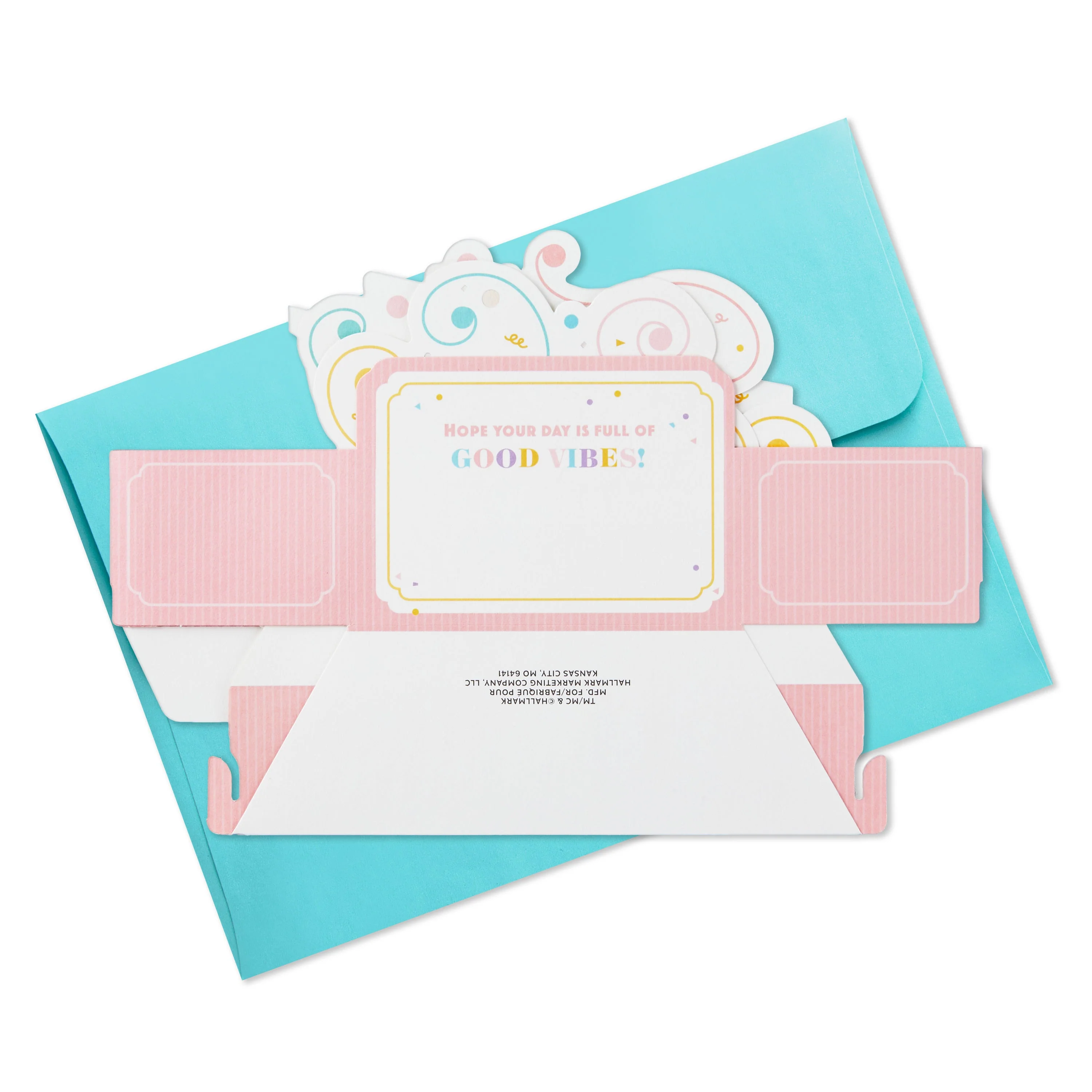 Paper Wonder Birthday Card - 3D Pop Up Pink Banner Design - Image 7