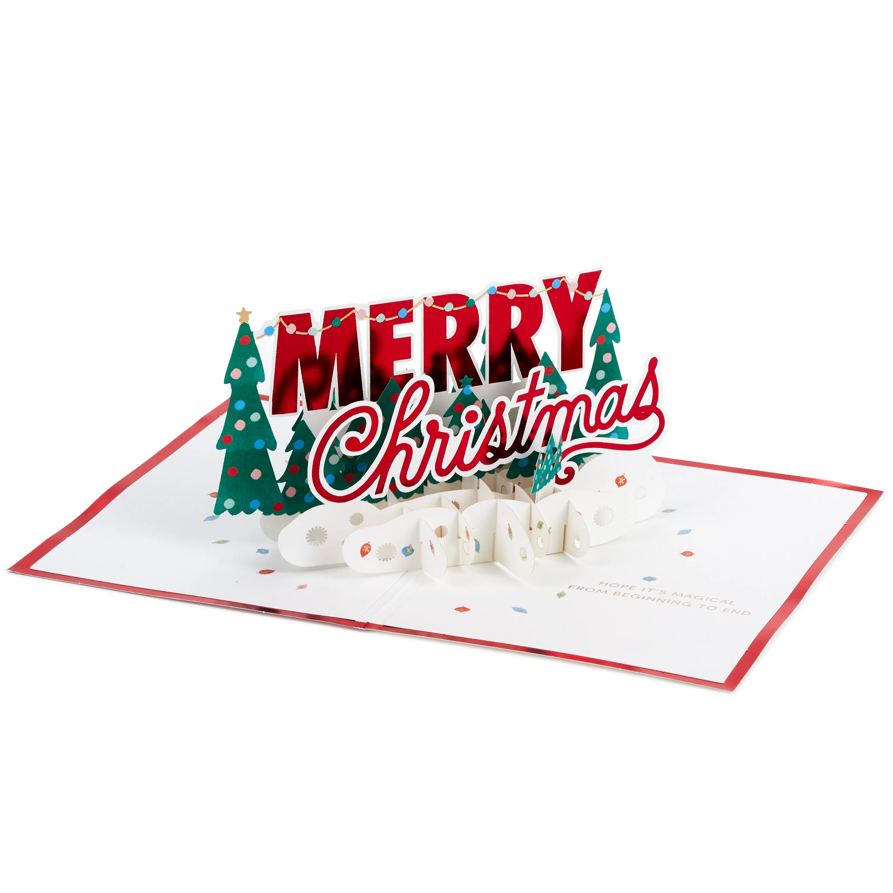 Paper Wonder Christmas Card - 3D Festive Banner Design - Image 2