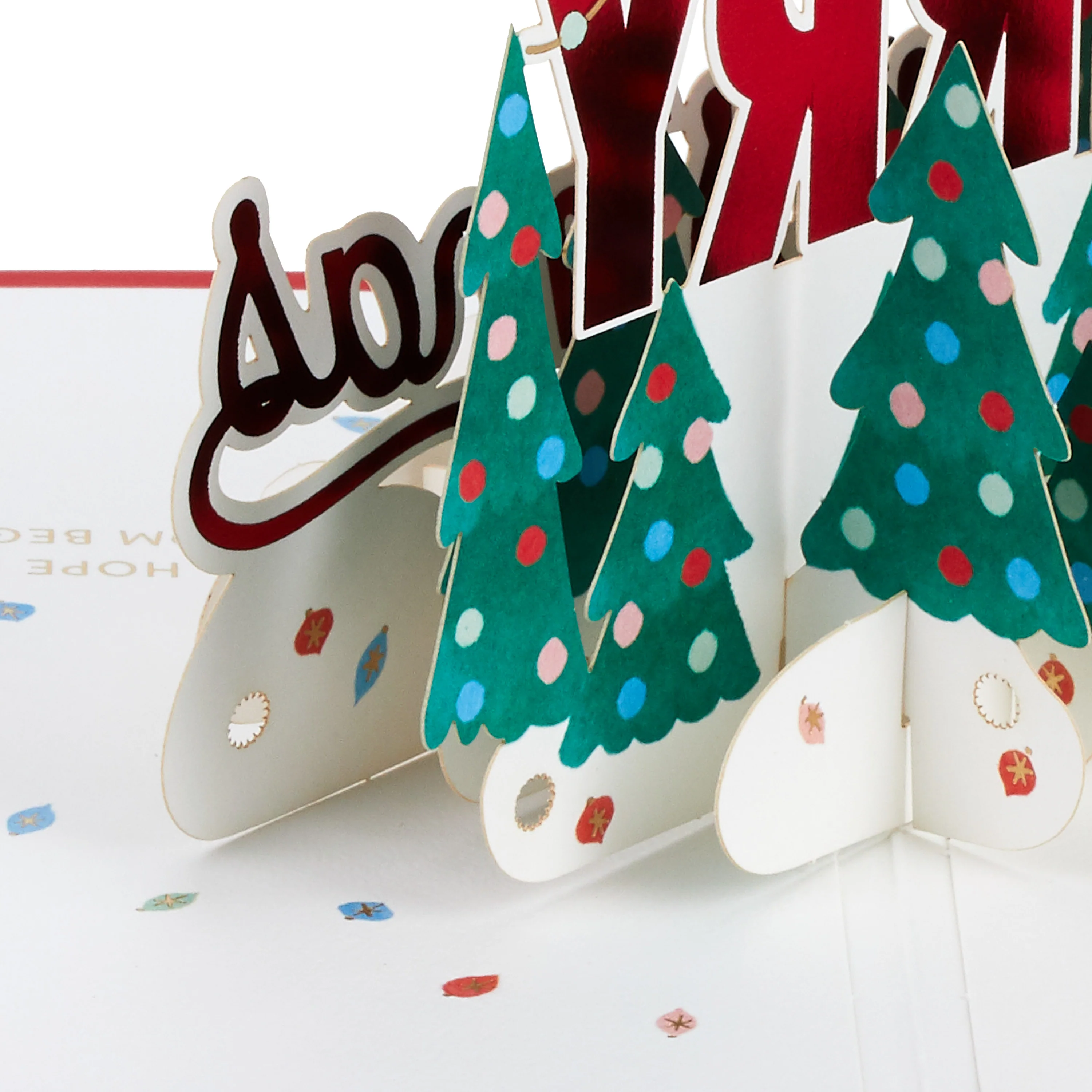 Paper Wonder Christmas Card - 3D Festive Banner Design - Image 3