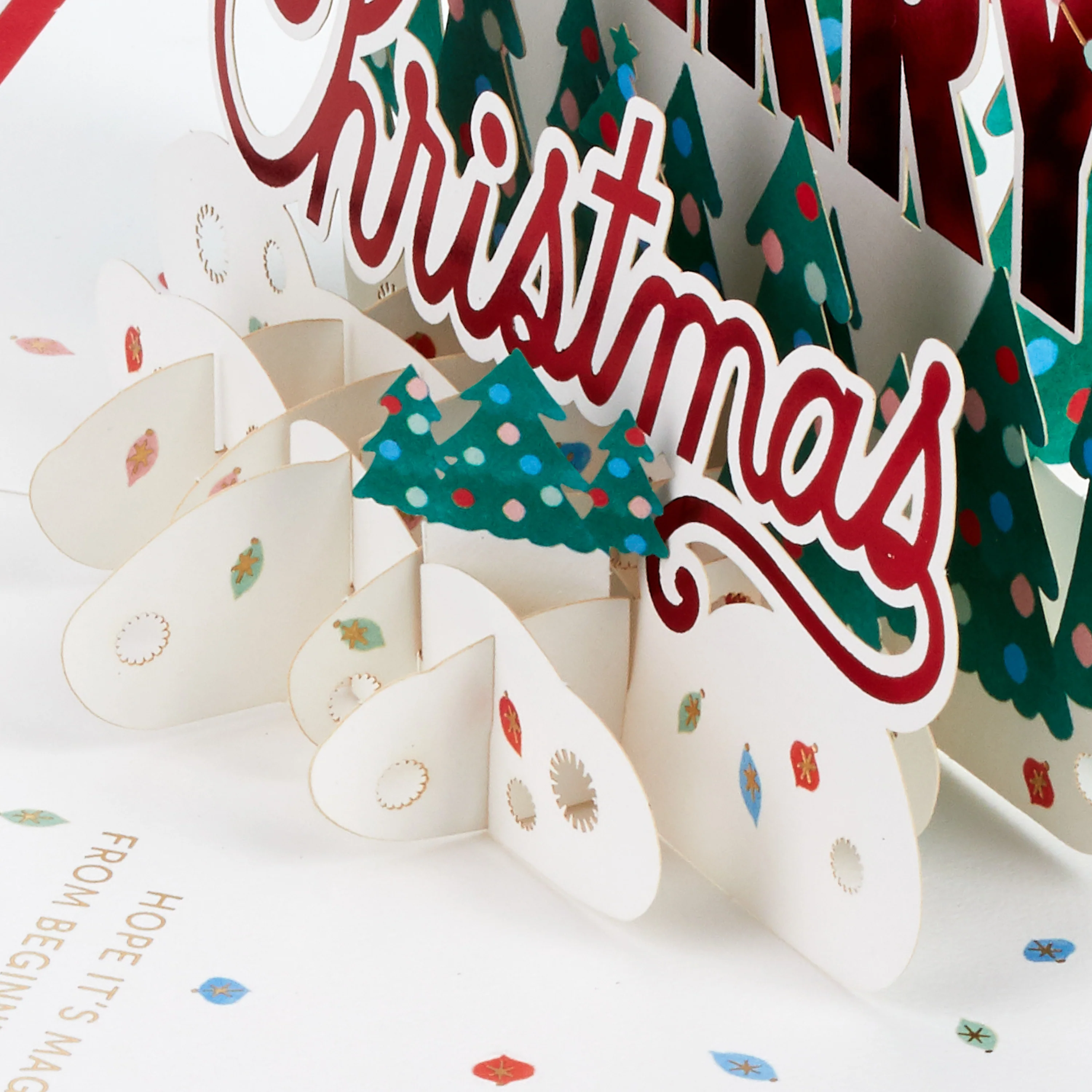 Paper Wonder Christmas Card - 3D Festive Banner Design - Image 4