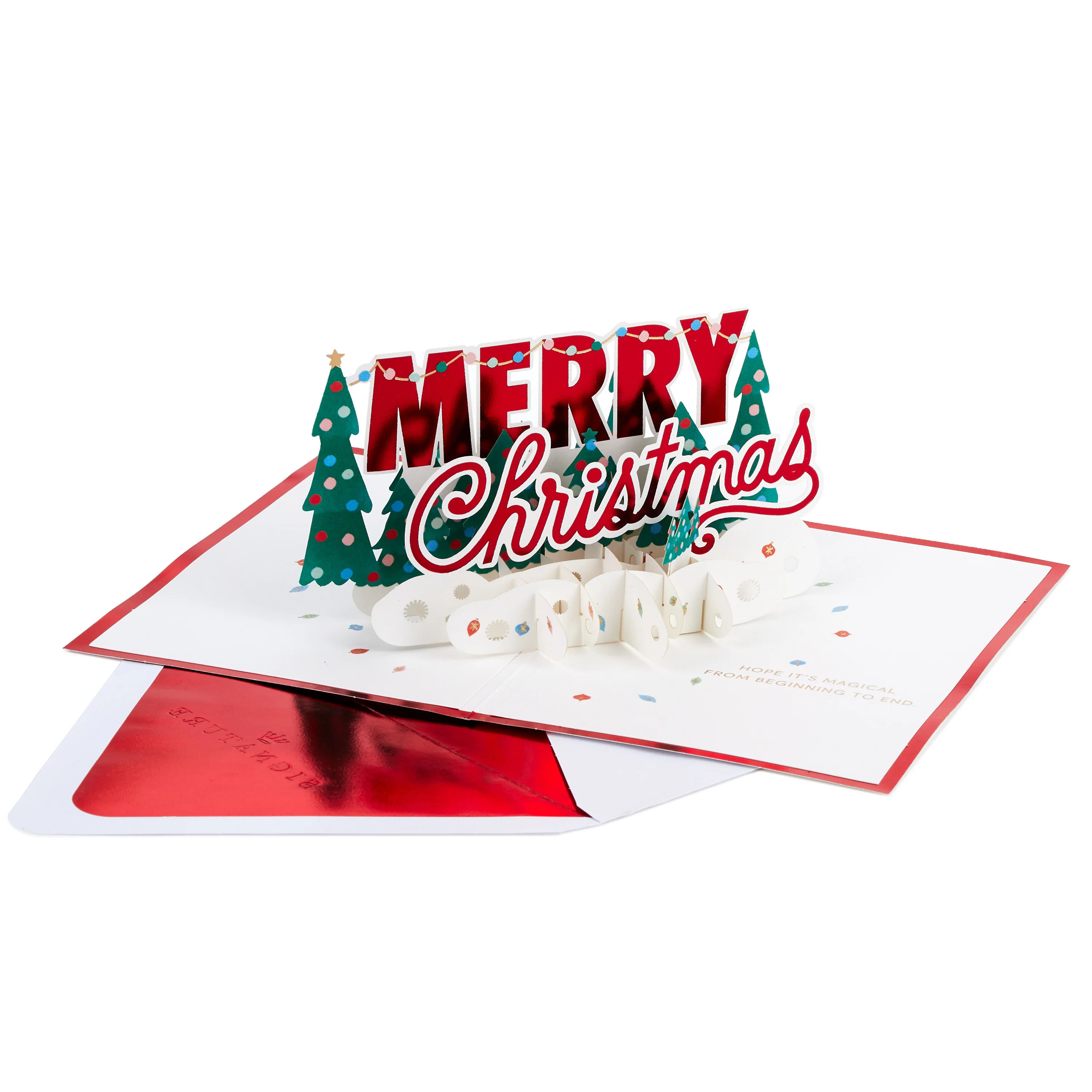 Paper Wonder Christmas Card - 3D Festive Banner Design - Image 5
