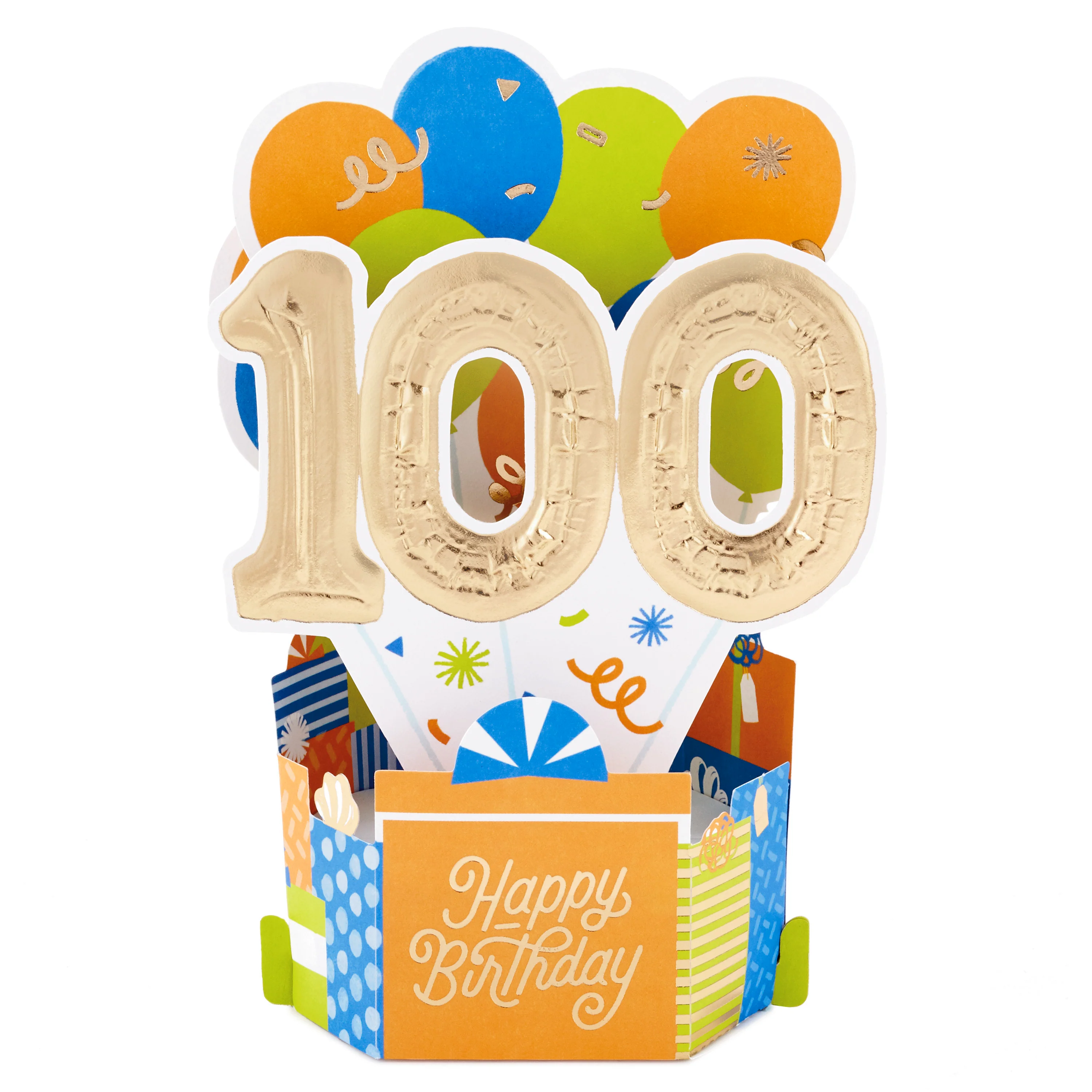Paper Wonder Collection 3D Pop-Up 100th Birthday Card - Image 5
