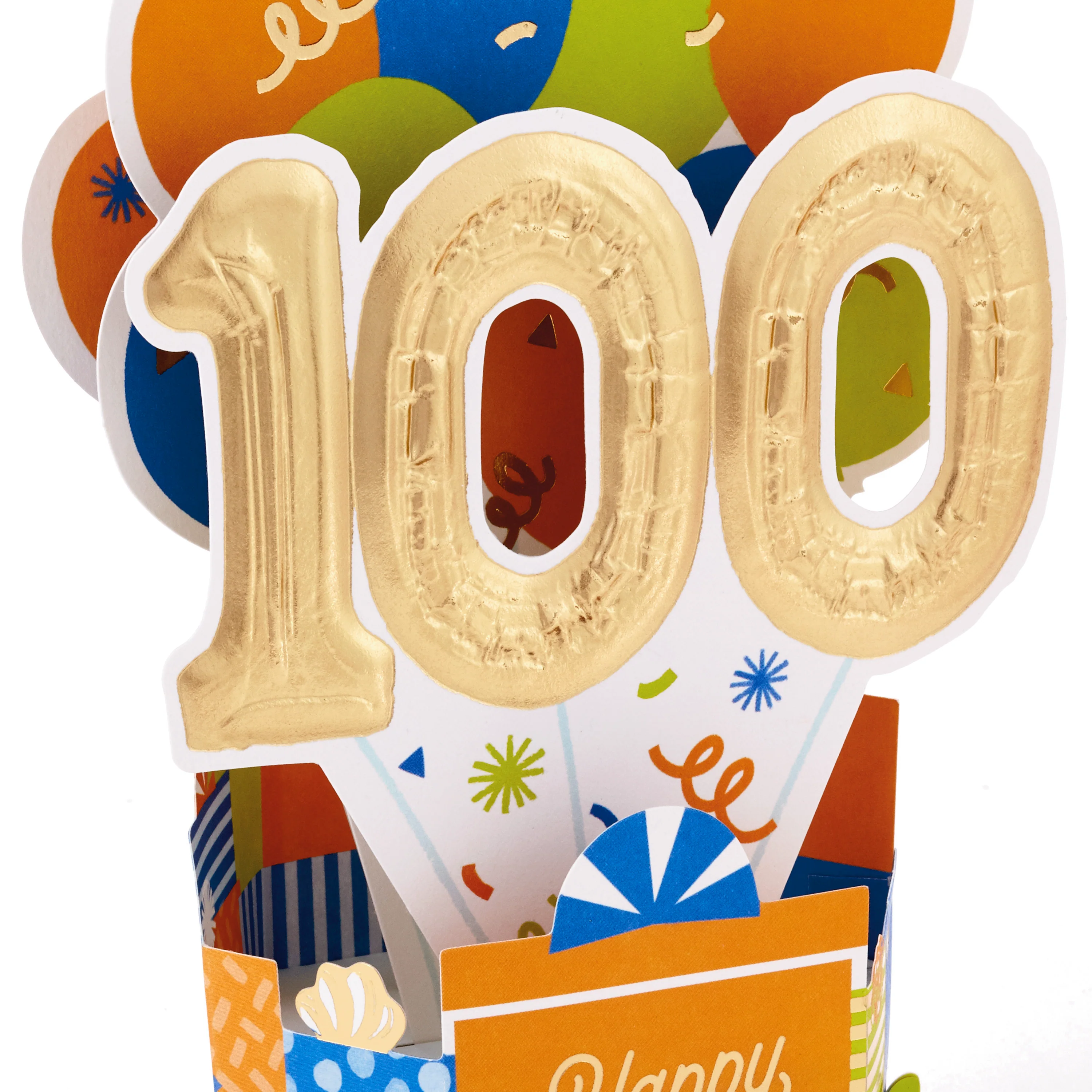 Paper Wonder Collection 3D Pop-Up 100th Birthday Card - Image 6