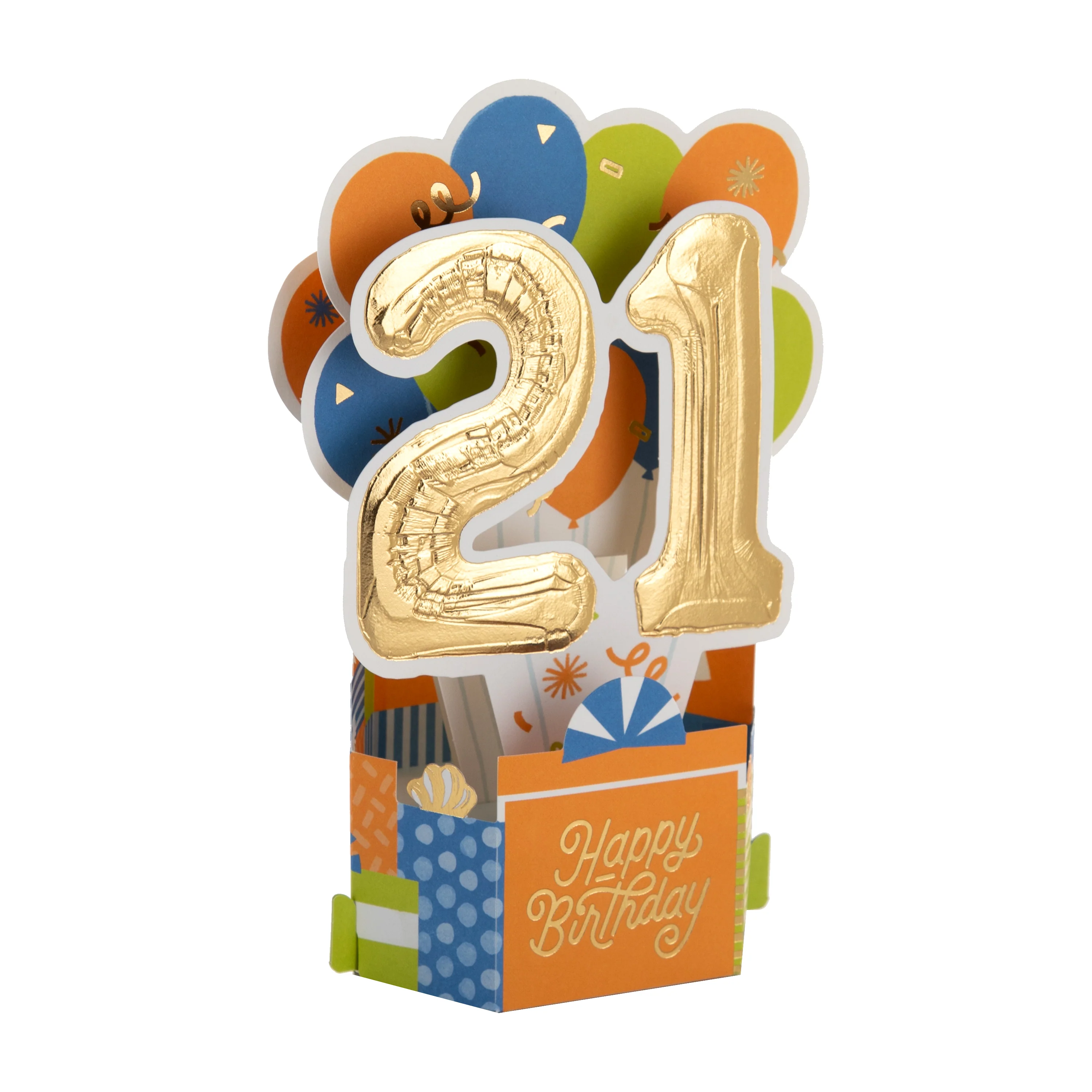 Paper Wonder Collection 3D Pop-Up 21st Birthday Card - Image 4
